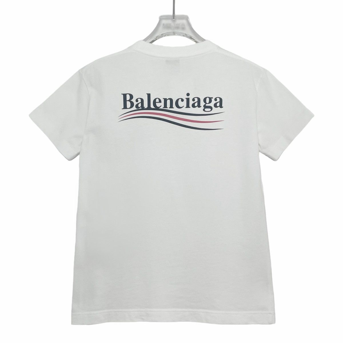 Balenciaga Balenciaga White Printed Logo T-Shirt K26WX Size S / US 4 / IT 40 - 2 Thumbnail