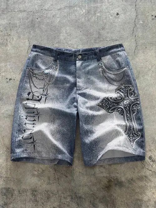 Jean Yoshiko x Mirei Washed Y2K Drip shorts Size US 32 / EU 48 - 6 Thumbnail