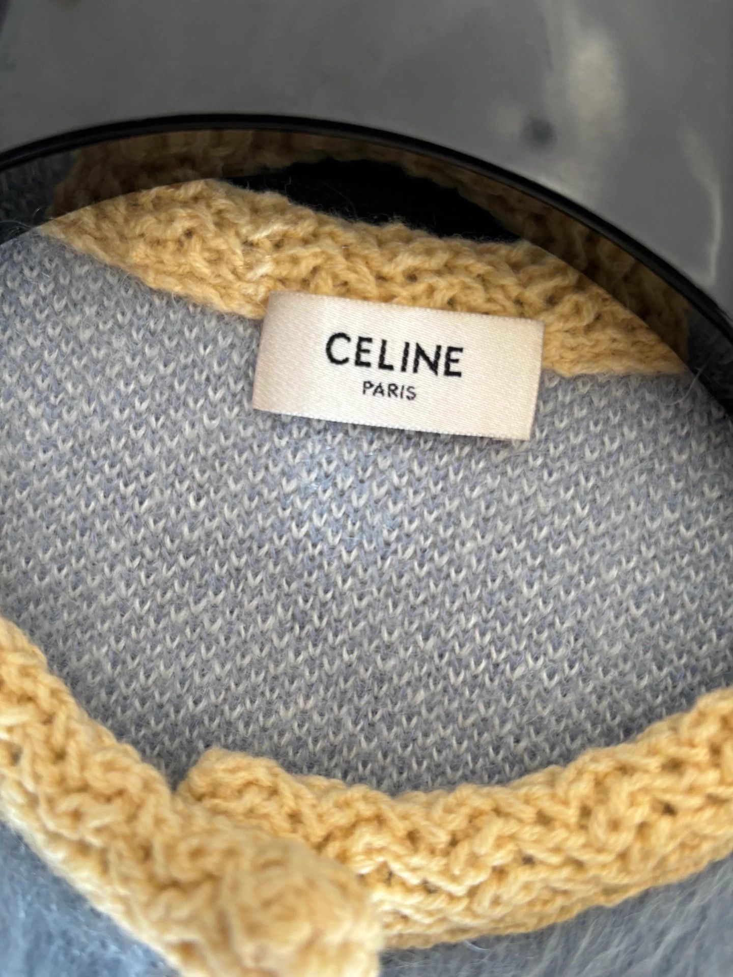 Celine Celine 2022SS light yellow double face wool mohair cardigan Size XS / US 0-2 / IT 36-38 - 5 Thumbnail