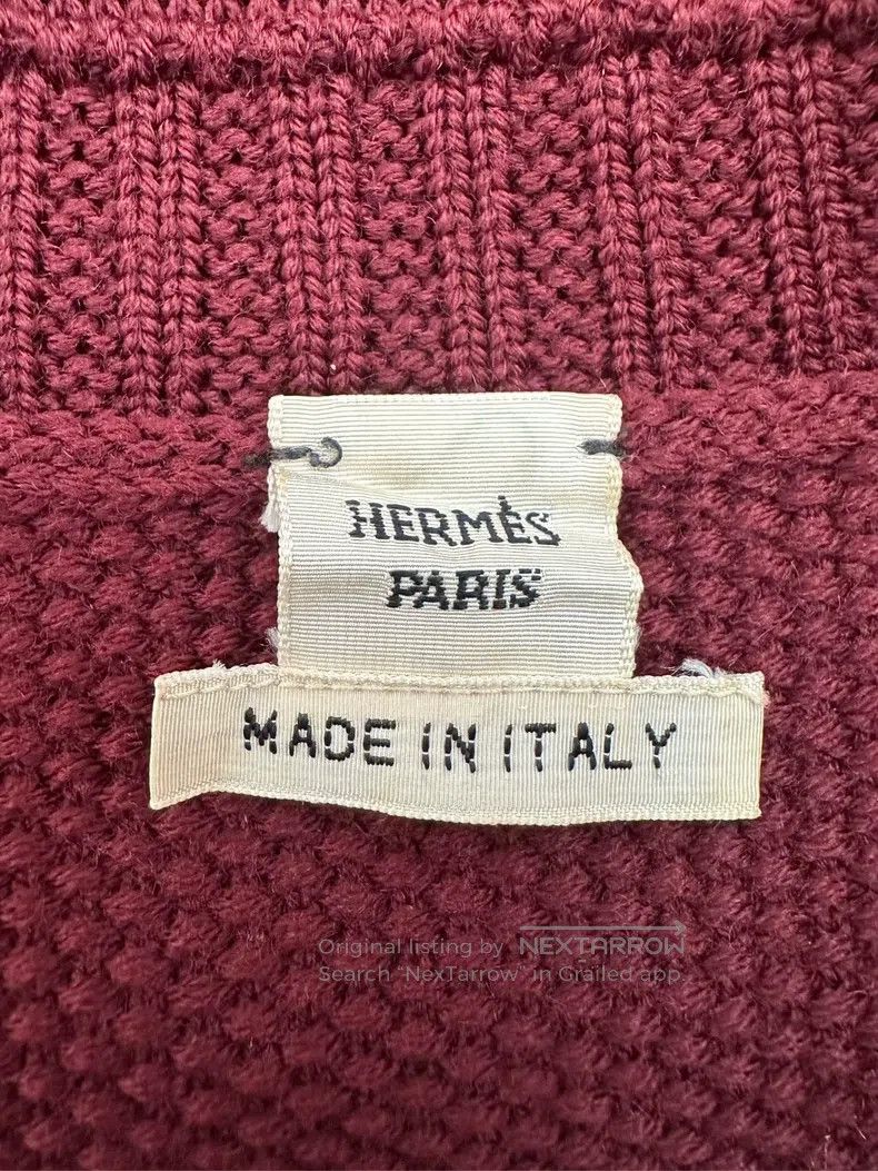 Hermes Hermes Wool Blend Knit Bodycon Dress, Date Red Size XS / US 0-2 / IT 36-38 - 7 Thumbnail