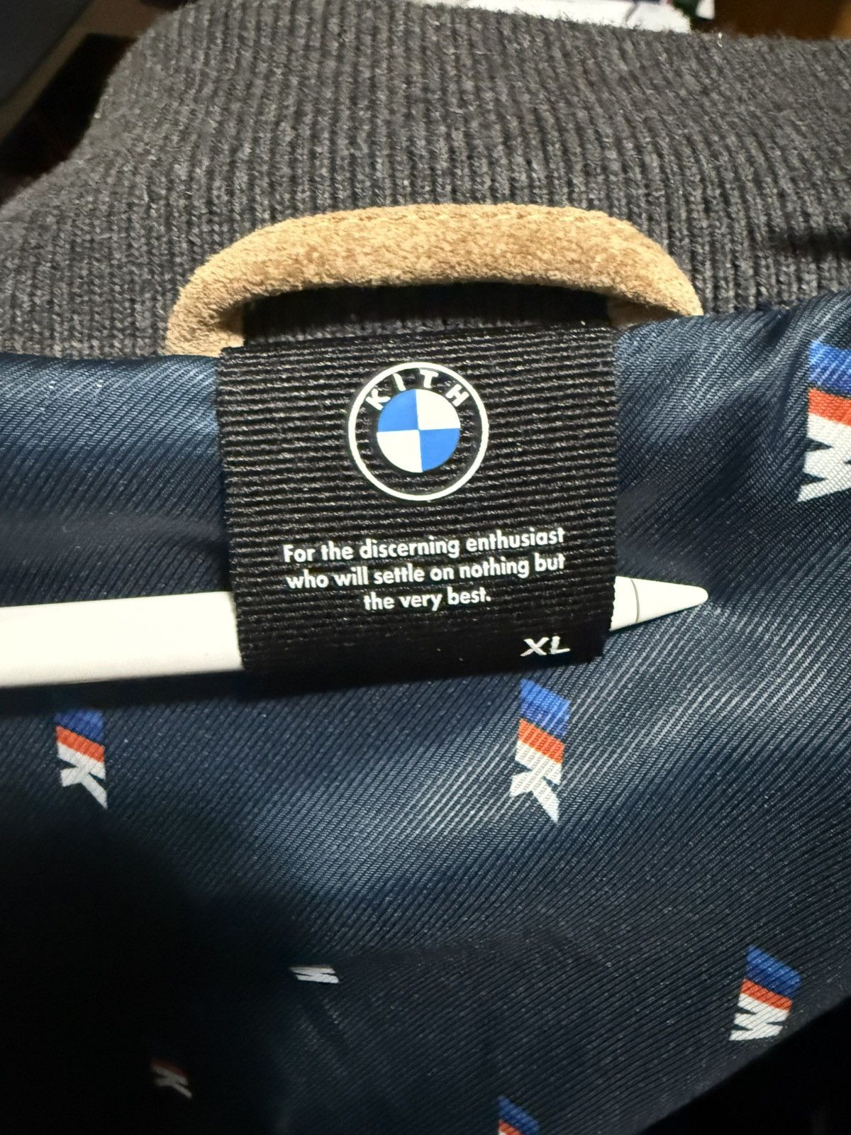 BMW × Kith Kith x BMW Suede Bomber Jacket Size US XL / EU 56 / 4 - 5 Thumbnail