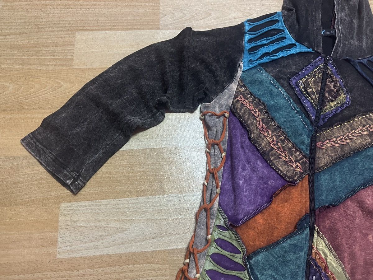 Japanese Brand Rare🔥 Leopards & Roses Patchwork Japanese Style Hoodie Size US M / EU 48-50 / 2 - 5 Thumbnail