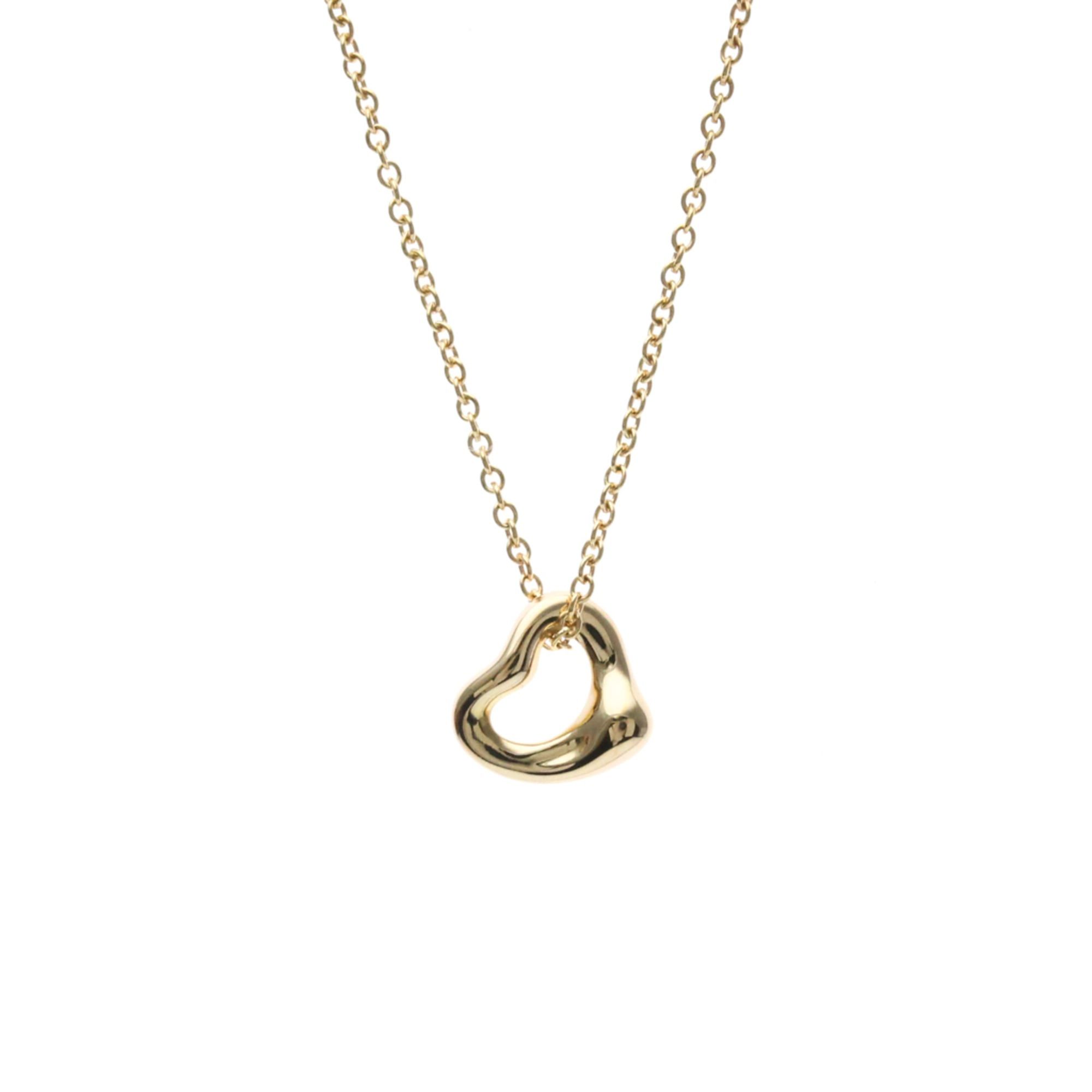 Tiffany & Co. Tiffany Open Heart Necklace Extra Mini Pink Gold (18K) No Stone Men,Women Fashion Pendant Necklace (Pink Gold) Size ONE SIZE - 1 Thumbnail