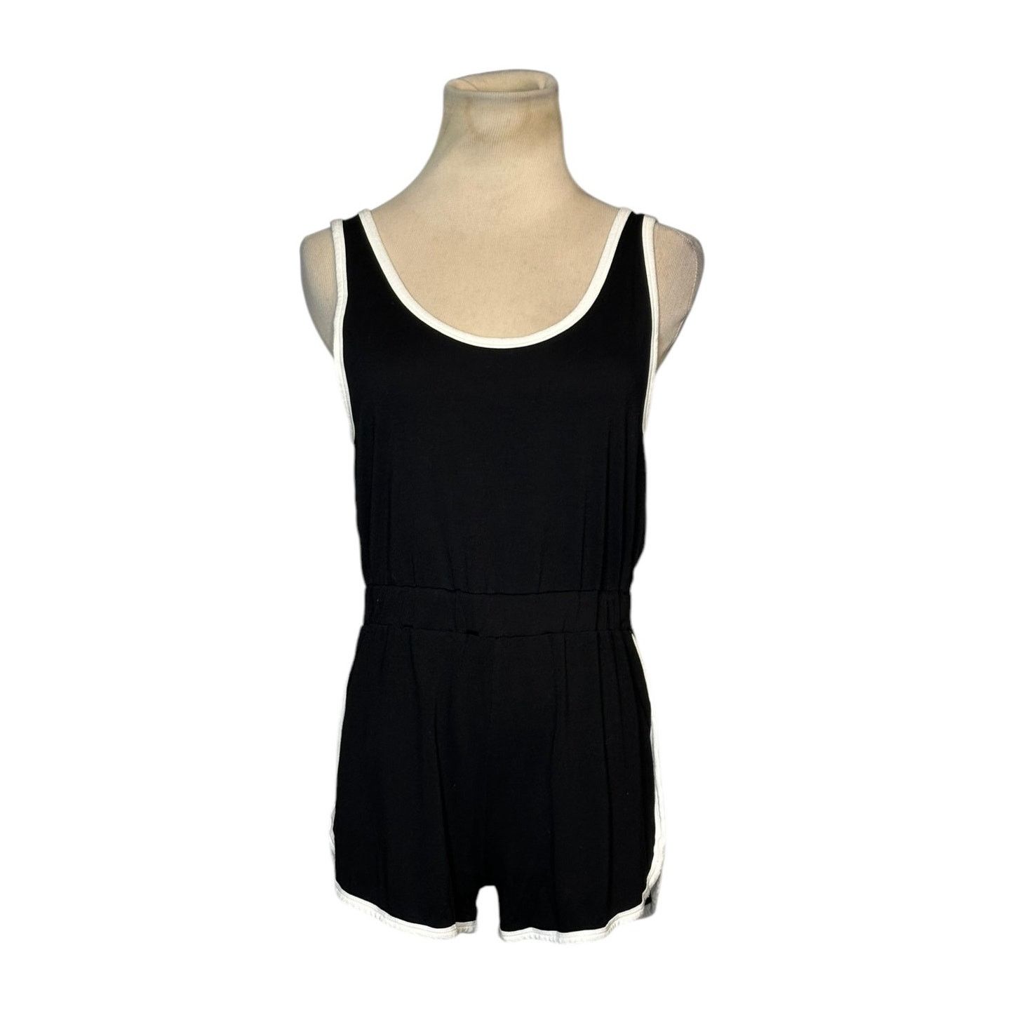Asos Asos black white trim sleeveless summer romper size 4 Size 27" / US 4 / IT 40 - 10 Thumbnail