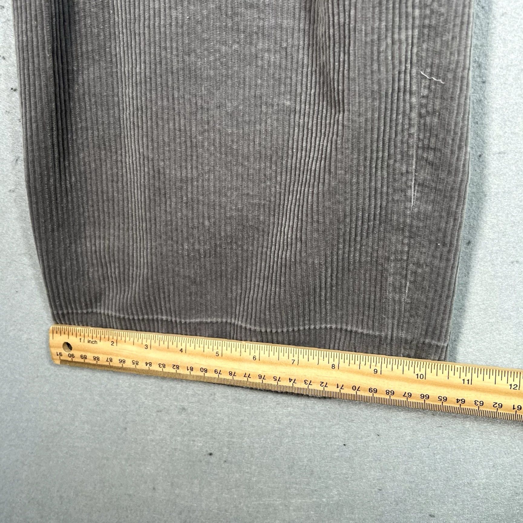 Cos COS Pants Womens 32R Gray Wide Leg Corduroy Relaxed Straight Fit Regular Inseam 26in Size 24" / US 00 / IT 34 - 6 Thumbnail