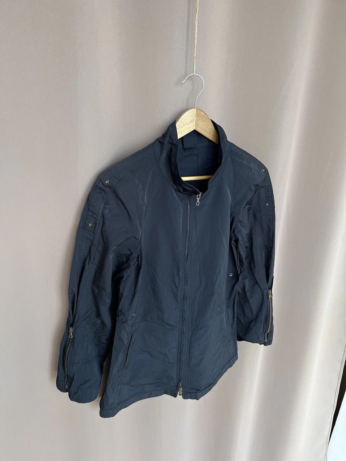 Brunello Cucinelli Brunello Cucinelli Jacket Womens Size 42 or M Navy Full Zip Size M / US 6-8 / IT 42-44 - 5 Thumbnail