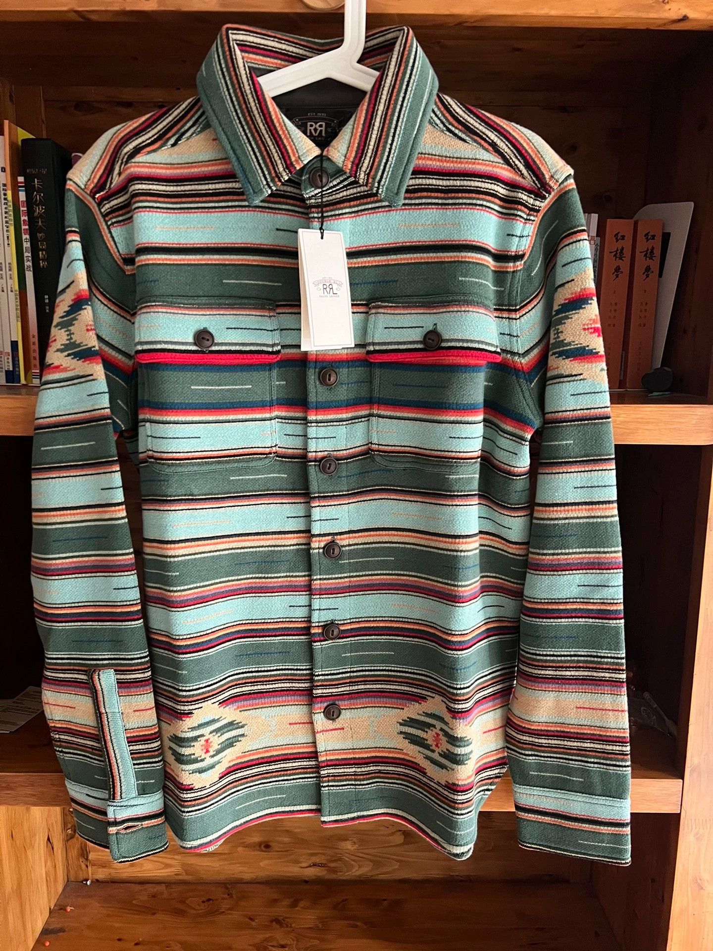 RRL Ralph Lauren RRL Double RL SW Shirt 21 yarns ivory buttons serape S Size US S / EU 44-46 / 1 - 1 Thumbnail