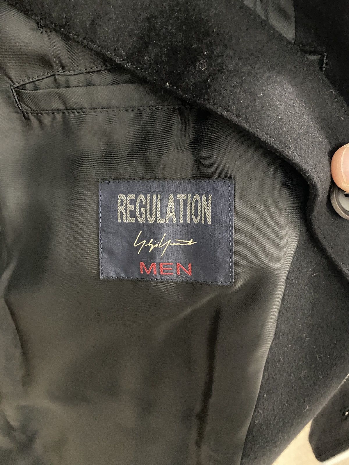 Yohji Yamamoto Regulation Yohji Yamamoto Wool/Cashmere Blend Doctor Coat Size US L / EU 52-54 / 3 - 5 Thumbnail