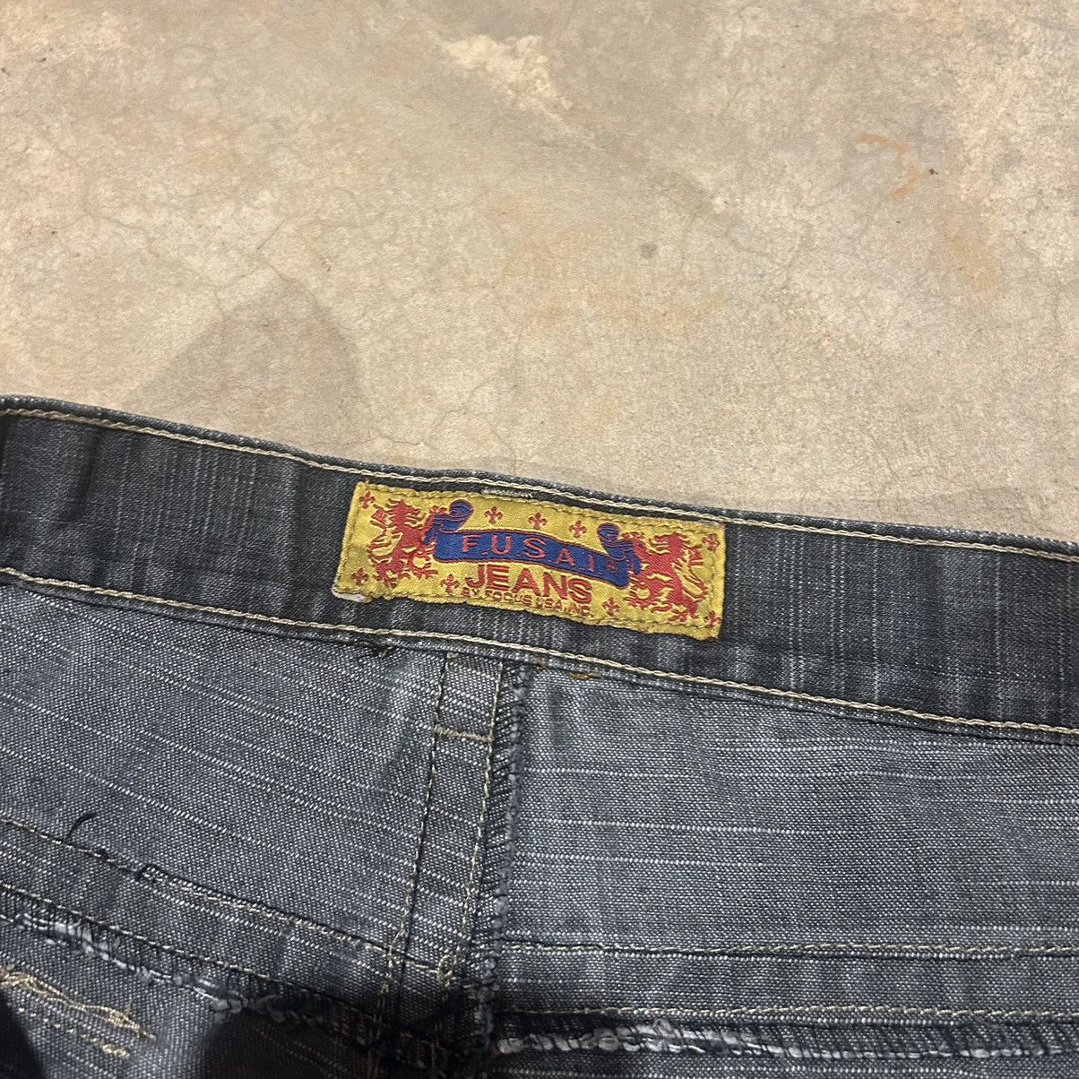 Affliction × Southpole × Vintage Crazy Vintage Y2K Embroidered Baggy Faded Jeans Cyber Size US 35 - 8 Thumbnail