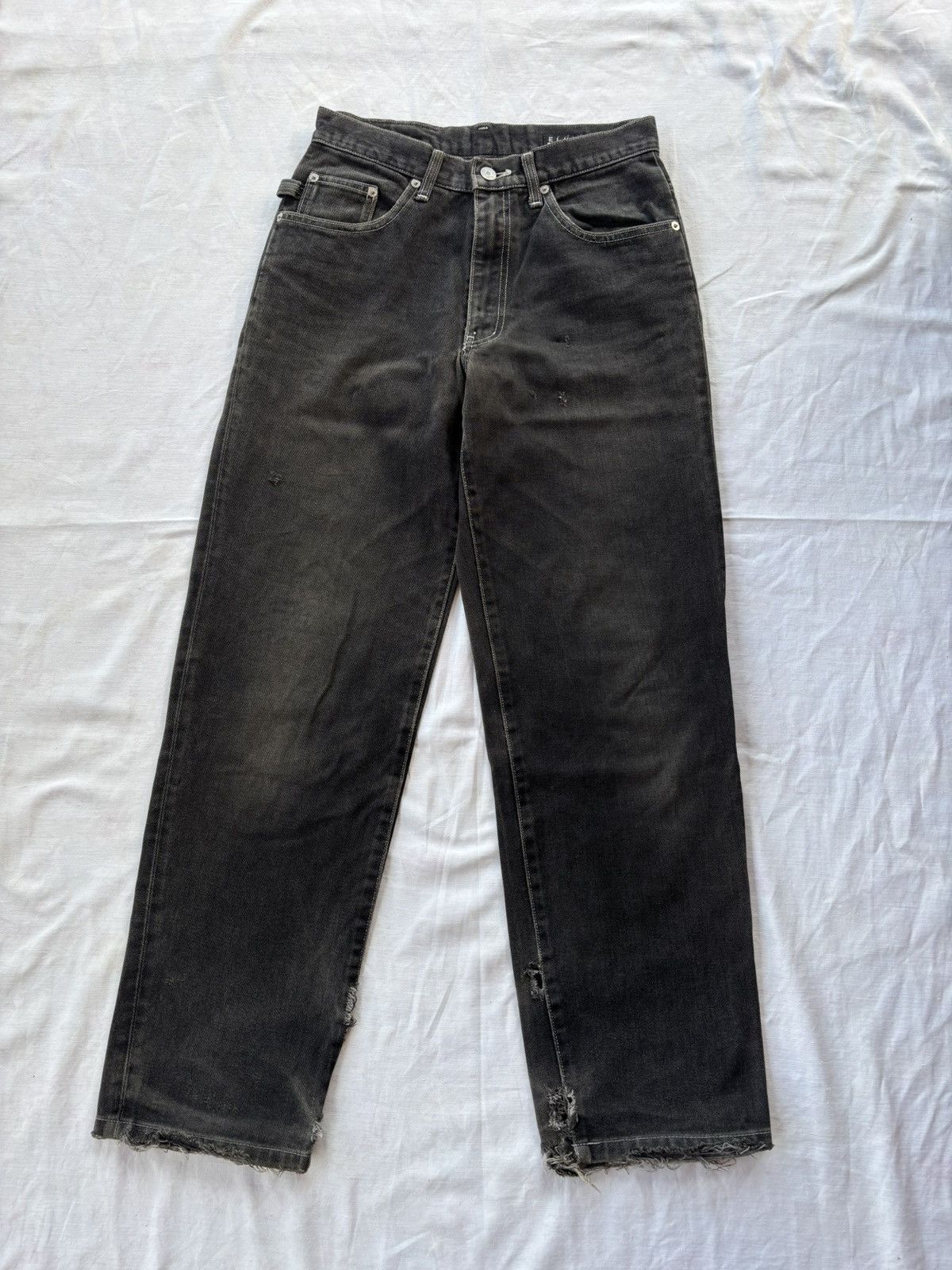 POST ARCHIVE FACTION (PAF) 🔥ELVIS PRESLEY LOOSE BLACK WIDE JEANS Size US 28 / EU 44 - 7 Thumbnail