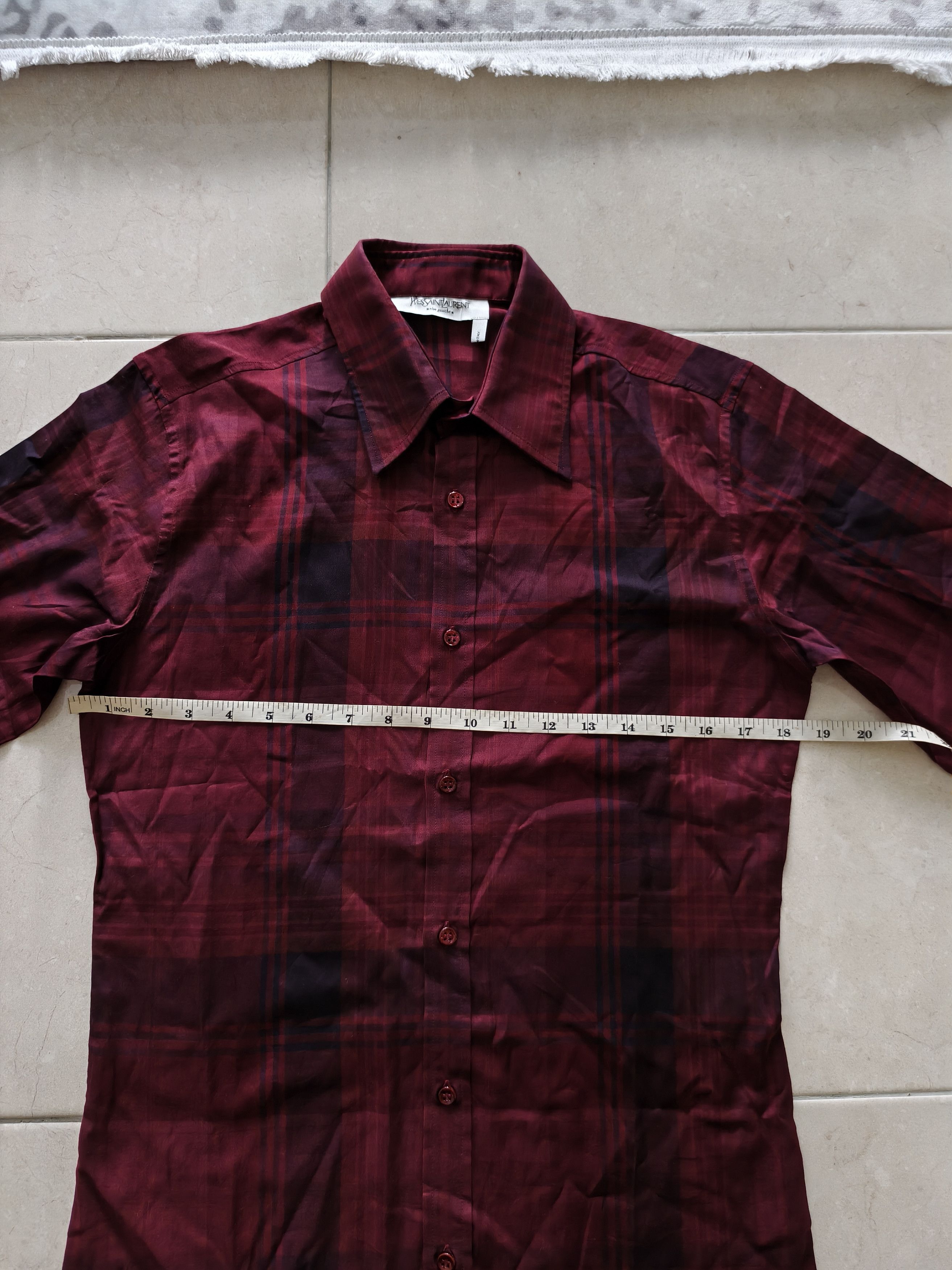 Yves Saint Laurent 🔥STEALS🔥Very Rare Yves saint Laurent Tartan Plaid Shirt Size US S / EU 44-46 / 1 - 9 Thumbnail