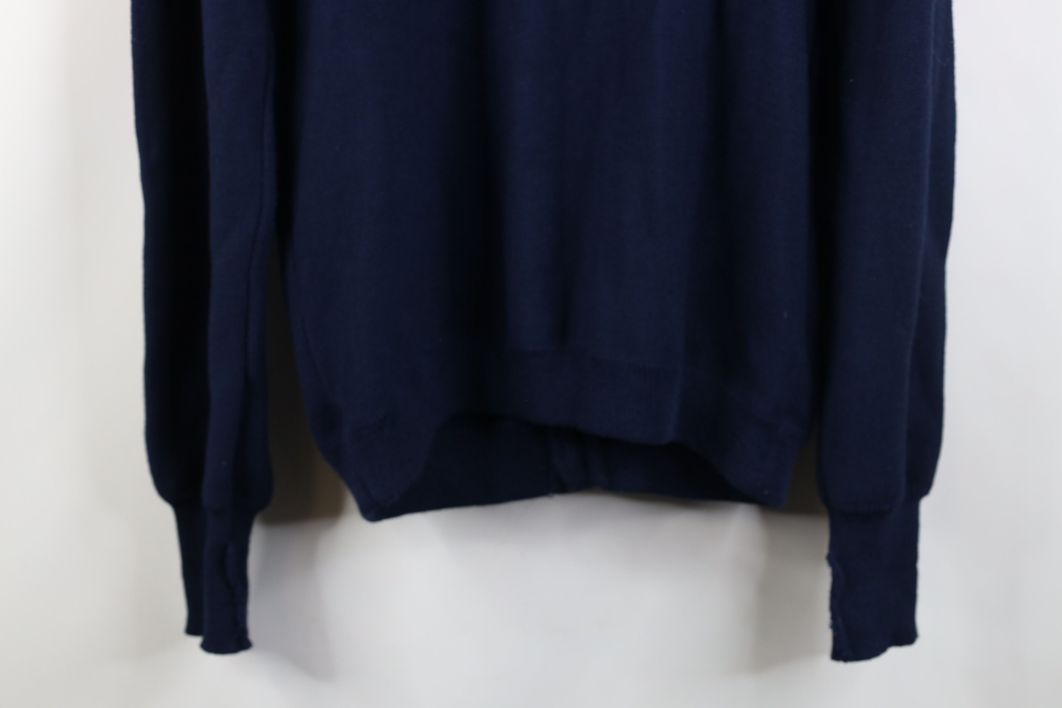 Vintage Vintage 70s Streetwear Kurt Cobain Cardigan Sweater Blue Size US L / EU 52-54 / 3 - 13 Thumbnail