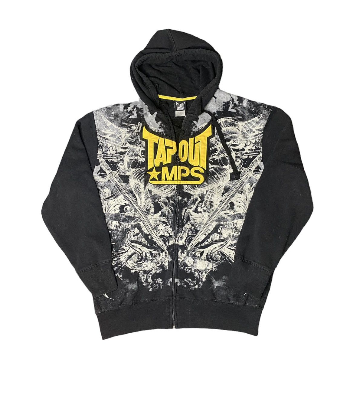 image of Y2K Tapout All Over Print in Black, Men's (Size XL)