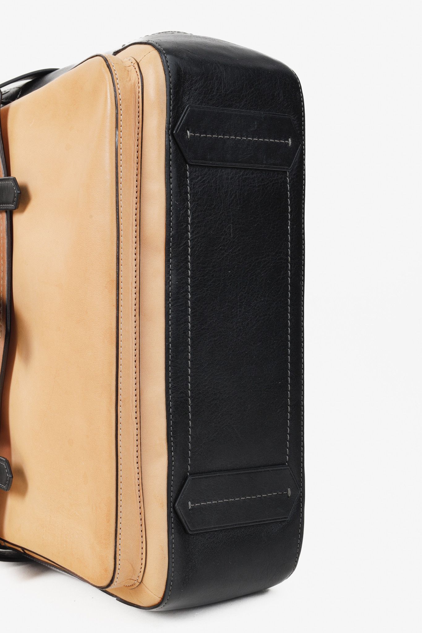 Other Reed Krakoff Tri-Colour Black Brown Belted Tote Bag Size ONE SIZE - 5 Thumbnail
