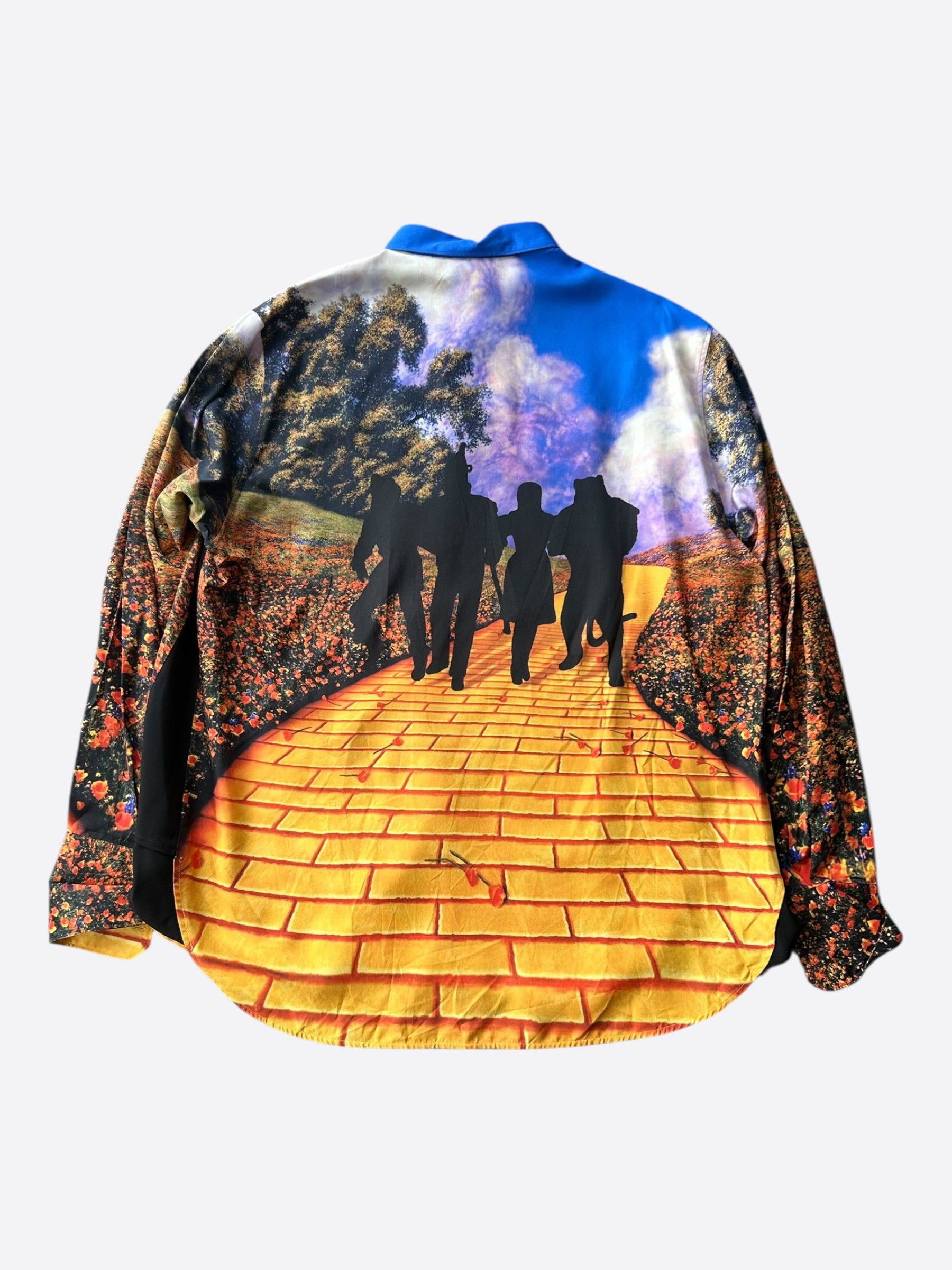 Louis Vuitton Louis Vuitton OZ Multicolor Brick Road Silk Button Up Shirt Size US XXL / EU 58 / 5 - 2 Thumbnail