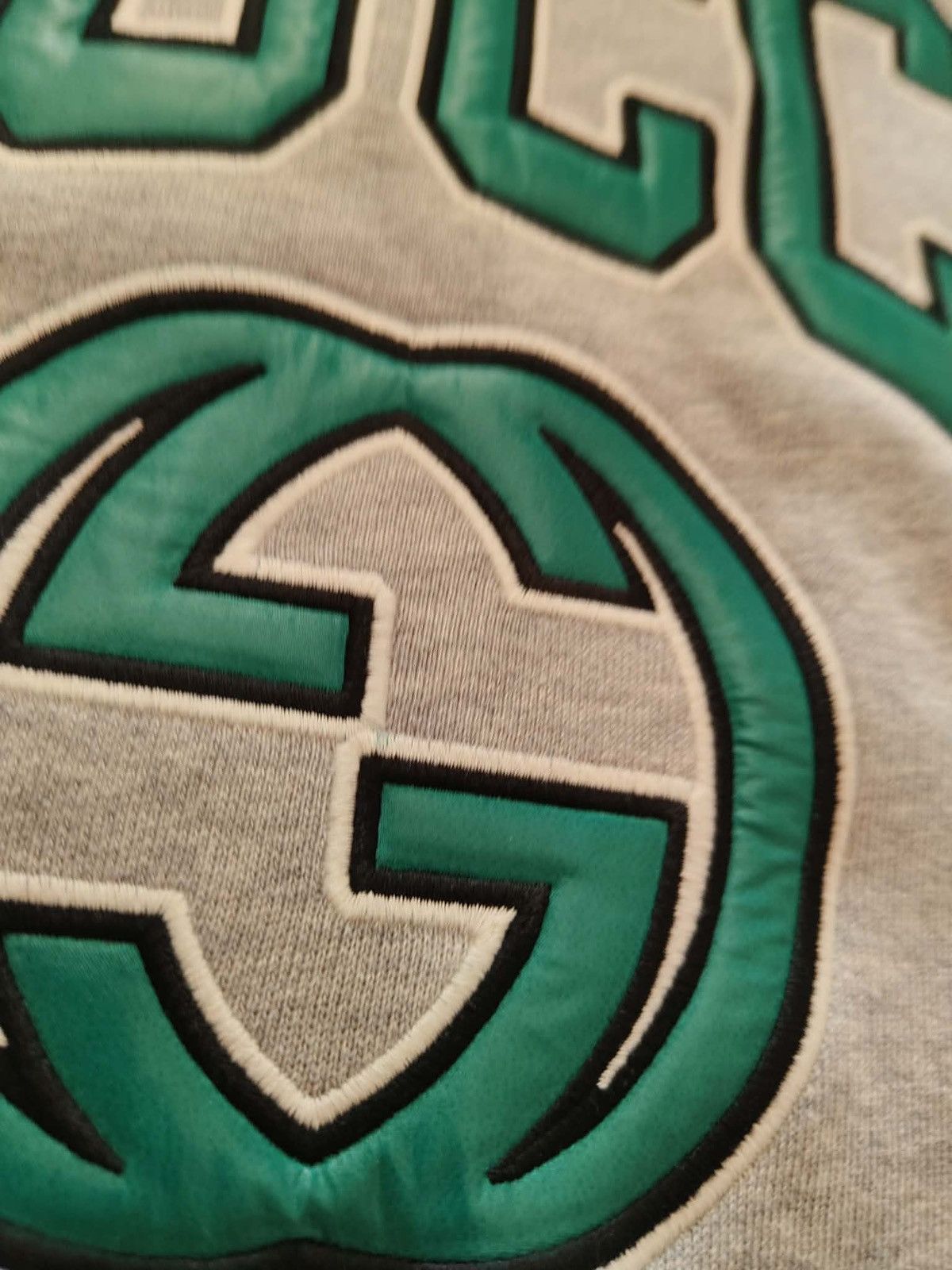 Gucci Gucci Women’s Grey Sweatshirt with Green Logo Size XS / US 0-2 / IT 36-38 - 7 Thumbnail