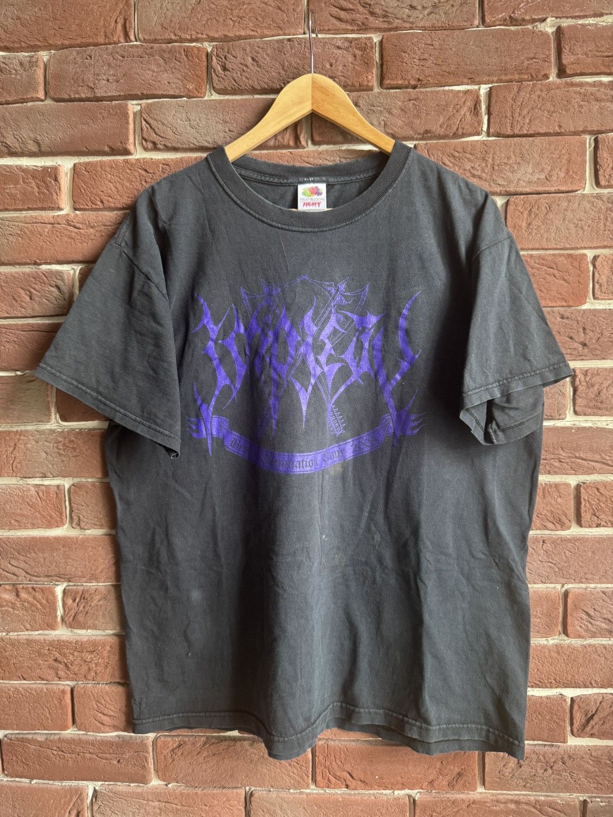 Band Tees Rare Vintage Impiety 00s Domination Black Metal Band T-Shirt Size US L / EU 52-54 / 3 - 1 Thumbnail