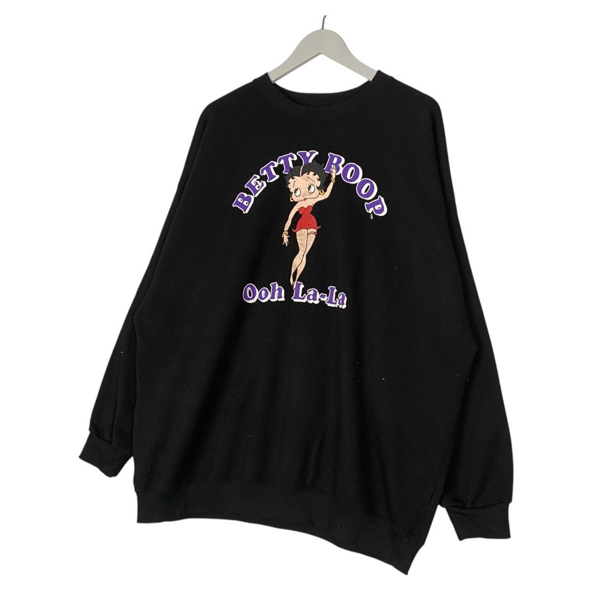 Designer × Vintage Vintage Betty Boop Printed Crewneck Sweatshirt Black Size L / US 10 / IT 46 - 2 Thumbnail