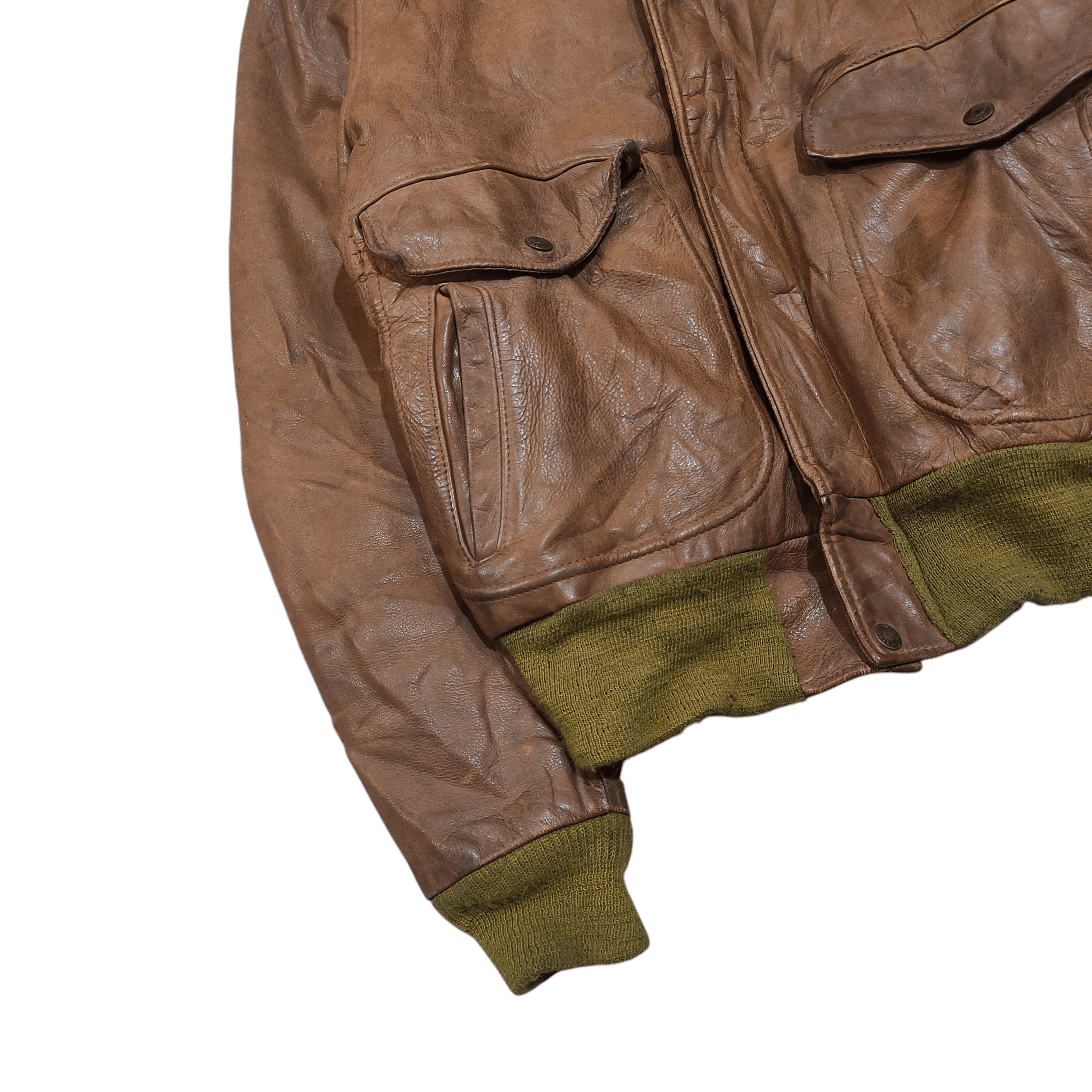 Schott Vintage Schott Leather Bomber 80s Size US M / EU 48-50 / 2 - 8 Thumbnail