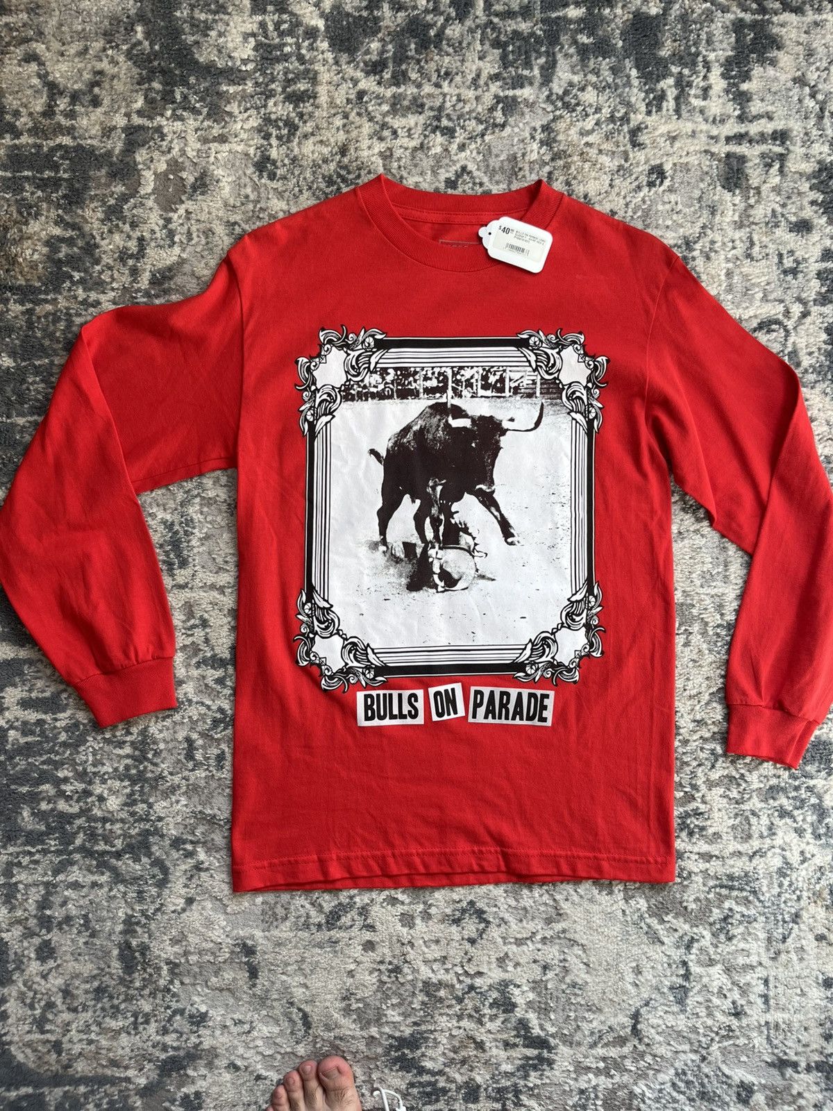 Pleasures Pleasures LS Red Tee Bulls On Parade Graphic Size US S / EU 44-46 / 1 - 1 Thumbnail