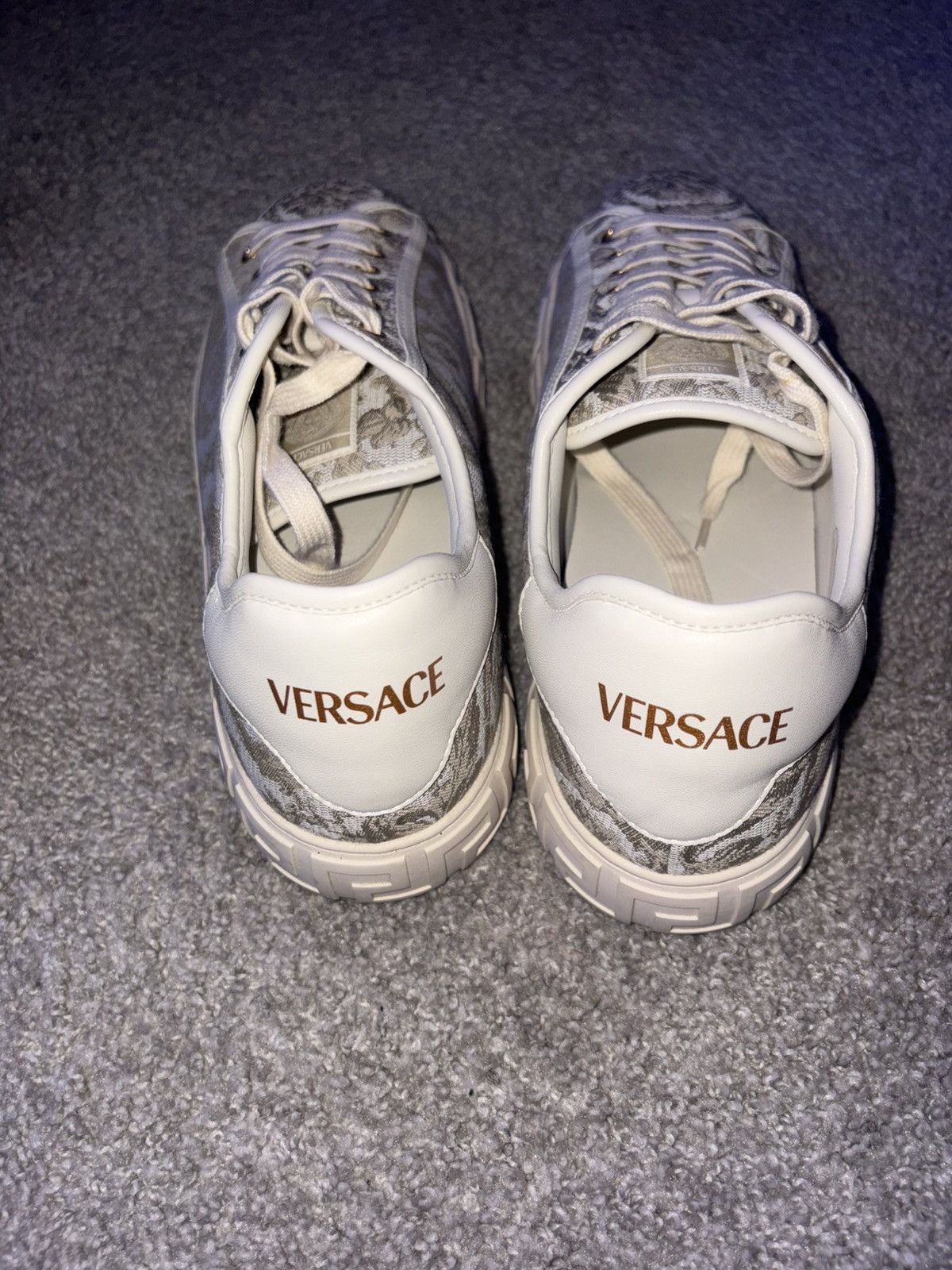 Versace Versace Greca Jacquard Men Shoes Size US 12 / EU 45 - 4 Thumbnail