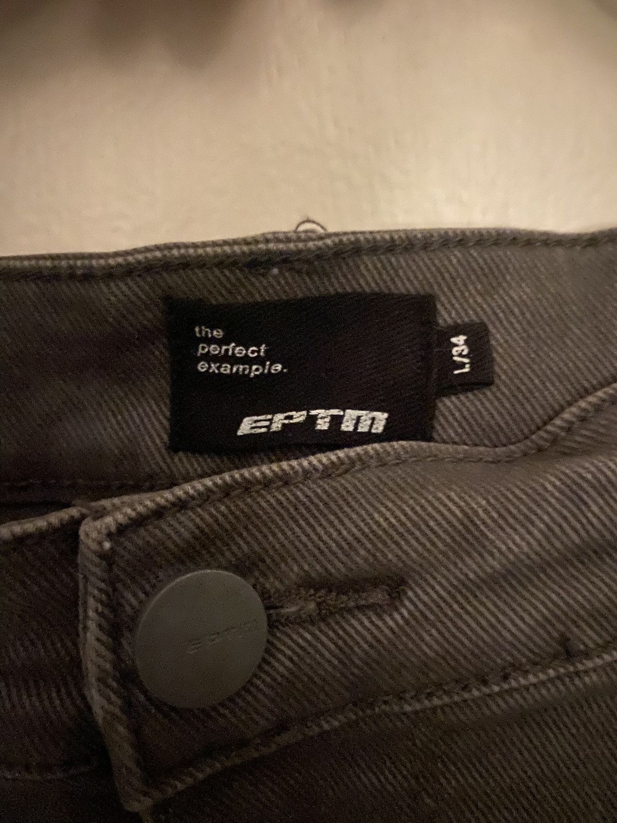 EPTM. EPTM Flared Grey Jeans Size US 34 / EU 50 - 3 Thumbnail
