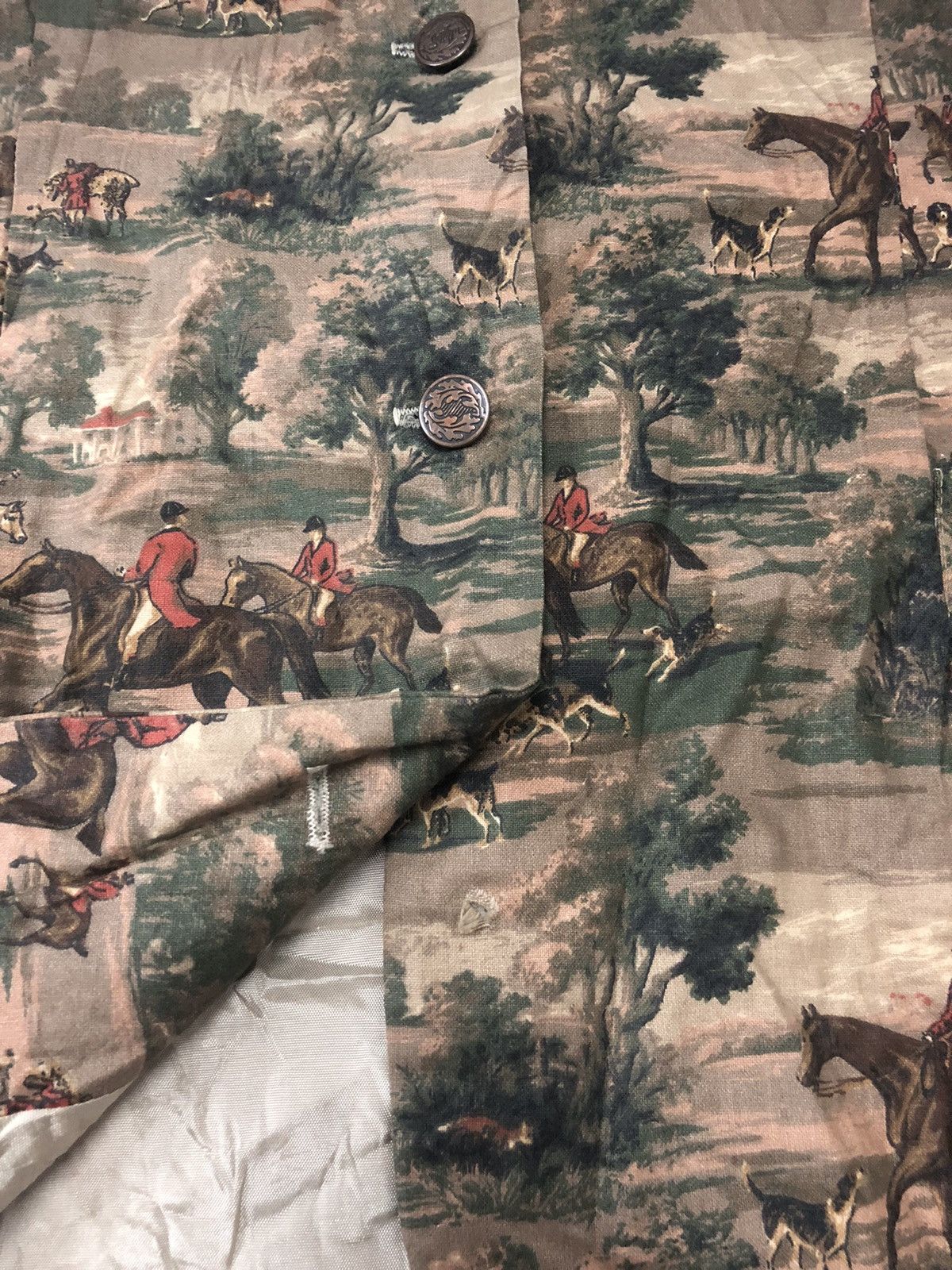 Vintage Vintage tapestry vest fullprint horses Size US M / EU 48-50 / 2 - 3 Thumbnail