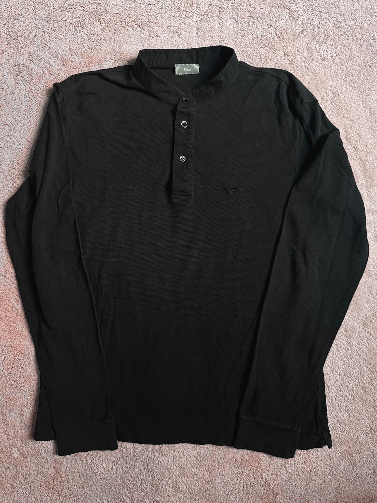 Dior Black Polo Longsleeve Size US L / EU 52-54 / 3 - 1 Thumbnail