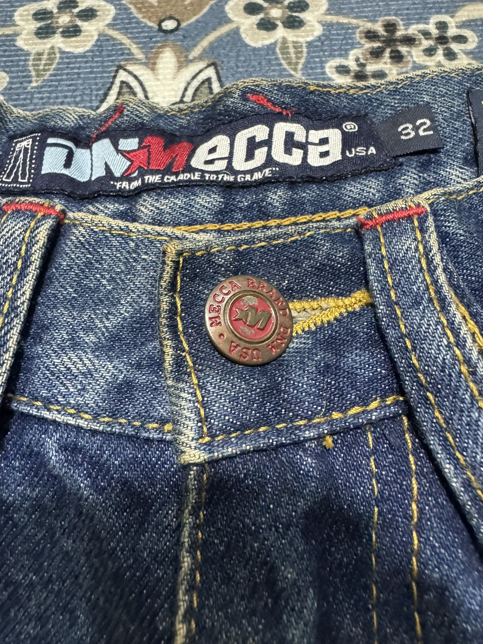 JNCO × Mecca × Menace Vintage 90's Mecca Denim Baggy Loose Skateboard Jeans JNCO Size US 32 / EU 48 - 6 Thumbnail