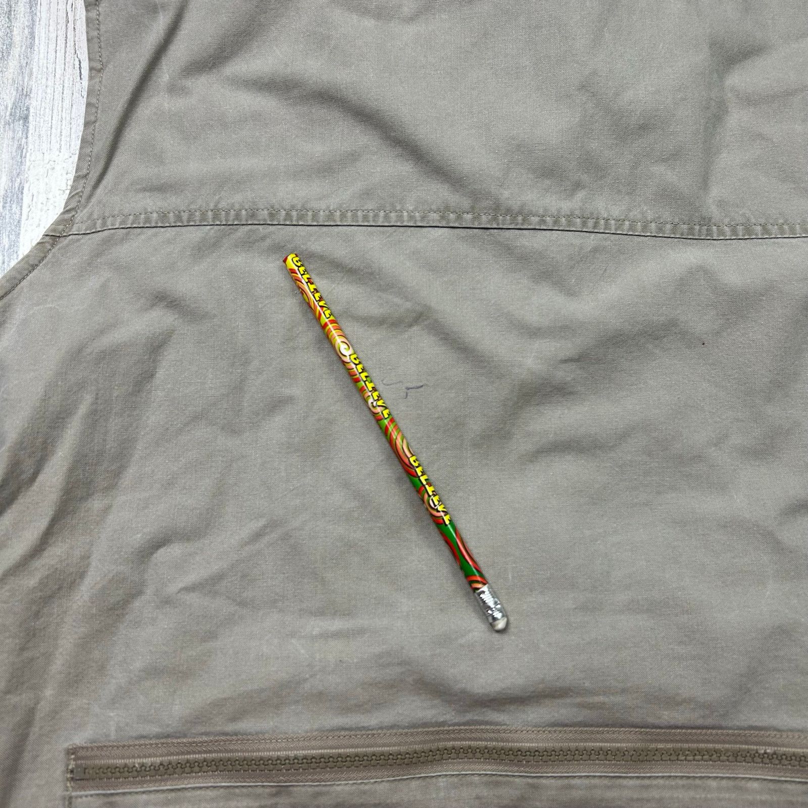 L.L. Bean × Vintage L.L. Bean Women's Sleeveless Vented Vest Beige Hunt Fish Size L / US 10 / IT 46 - 7 Thumbnail