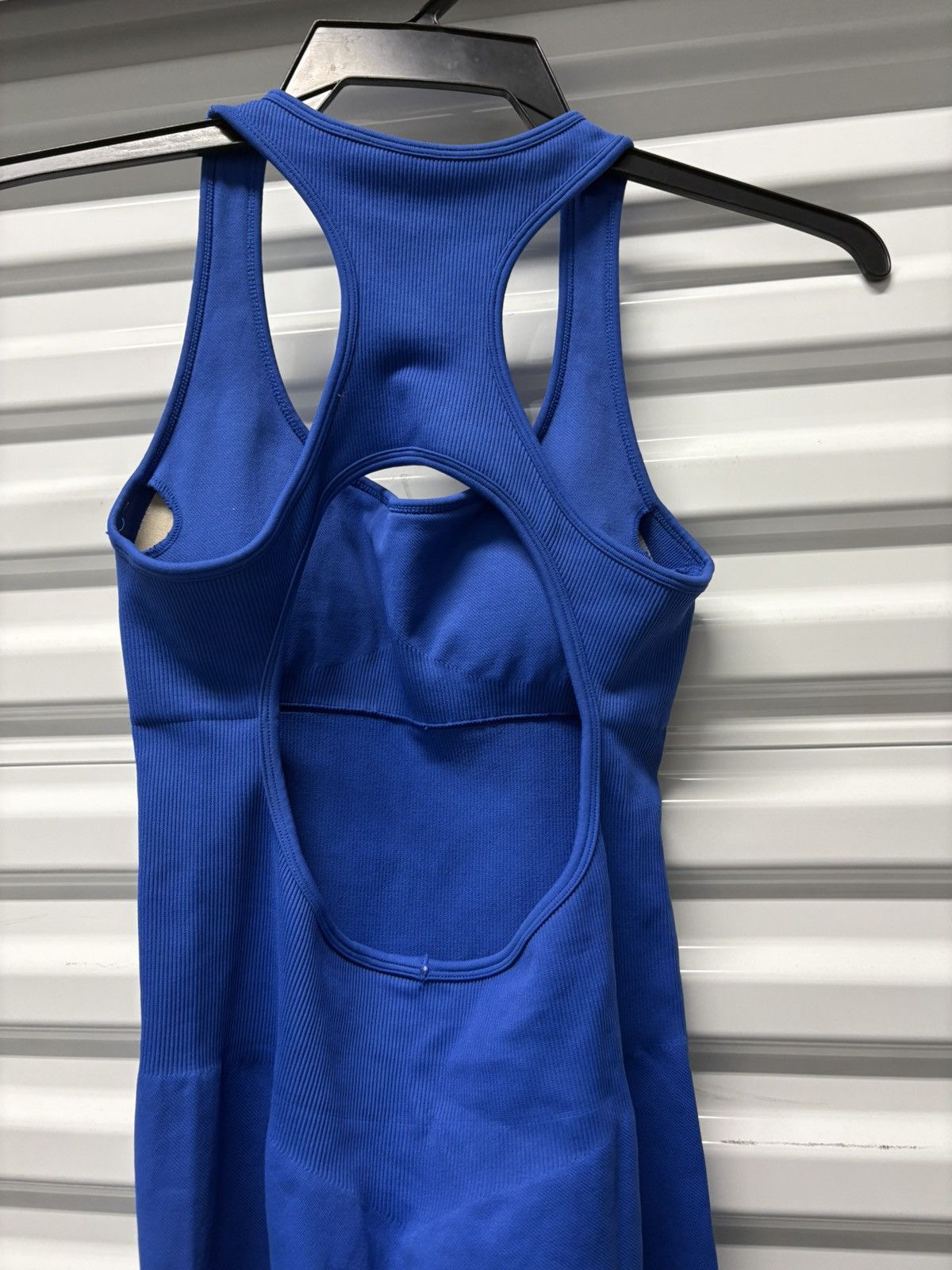 Other Cobalt Blue Seamless Workout Jumpsuit Size L / US 10 / IT 46 - 6 Thumbnail