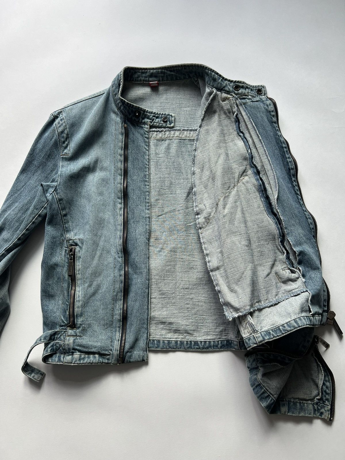 Dirk Bikkembergs Bikkembergs denim bikerjacket Size US M / EU 48-50 / 2 - 10 Thumbnail
