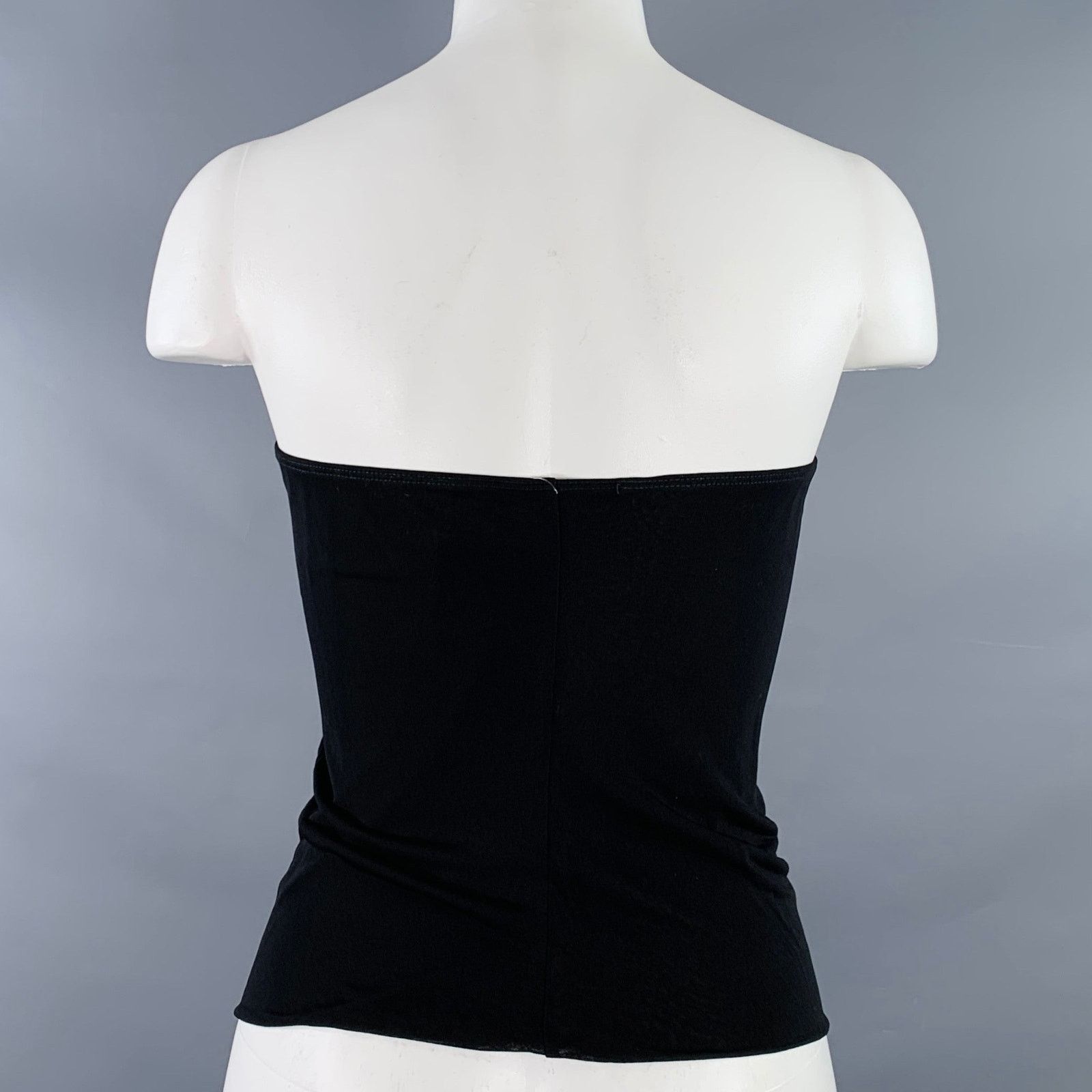 Rosetta Getty ROSETTA GETTY Size M Black Viscose Tube Casual Top Size M / US 6-8 / IT 42-44 - 3 Thumbnail