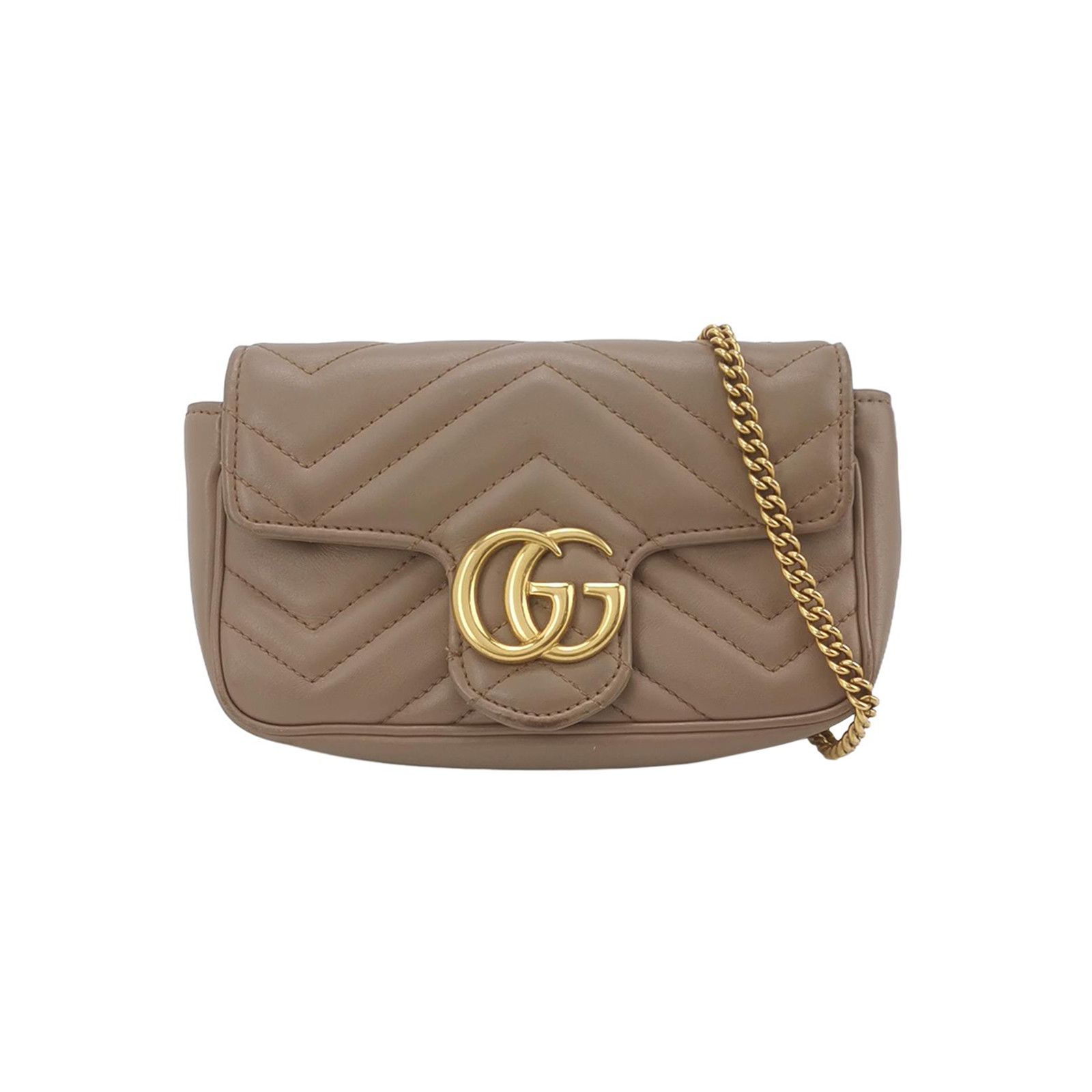 Gucci Gucci GG Marmont V-Quilted Leather Shoulder Bag Size OS Size ONE SIZE - 1 Thumbnail