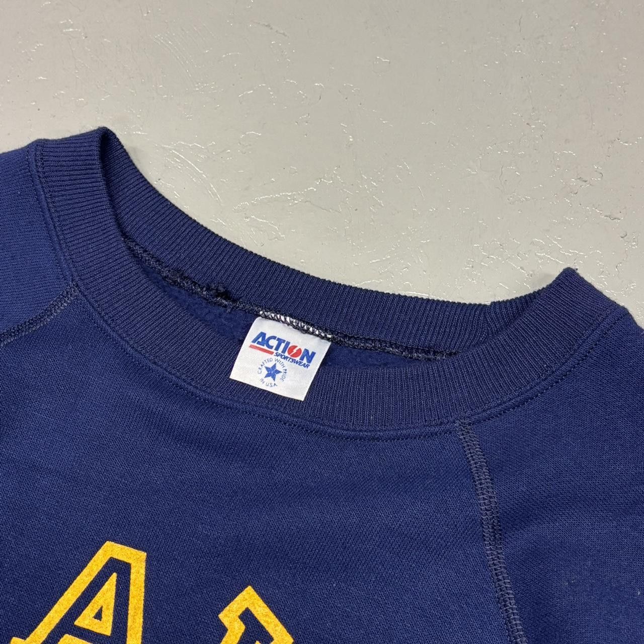 Vintage Vintage Navy Action Sportswear Sweatshirt Size US L / EU 52-54 / 3 - 3 Thumbnail