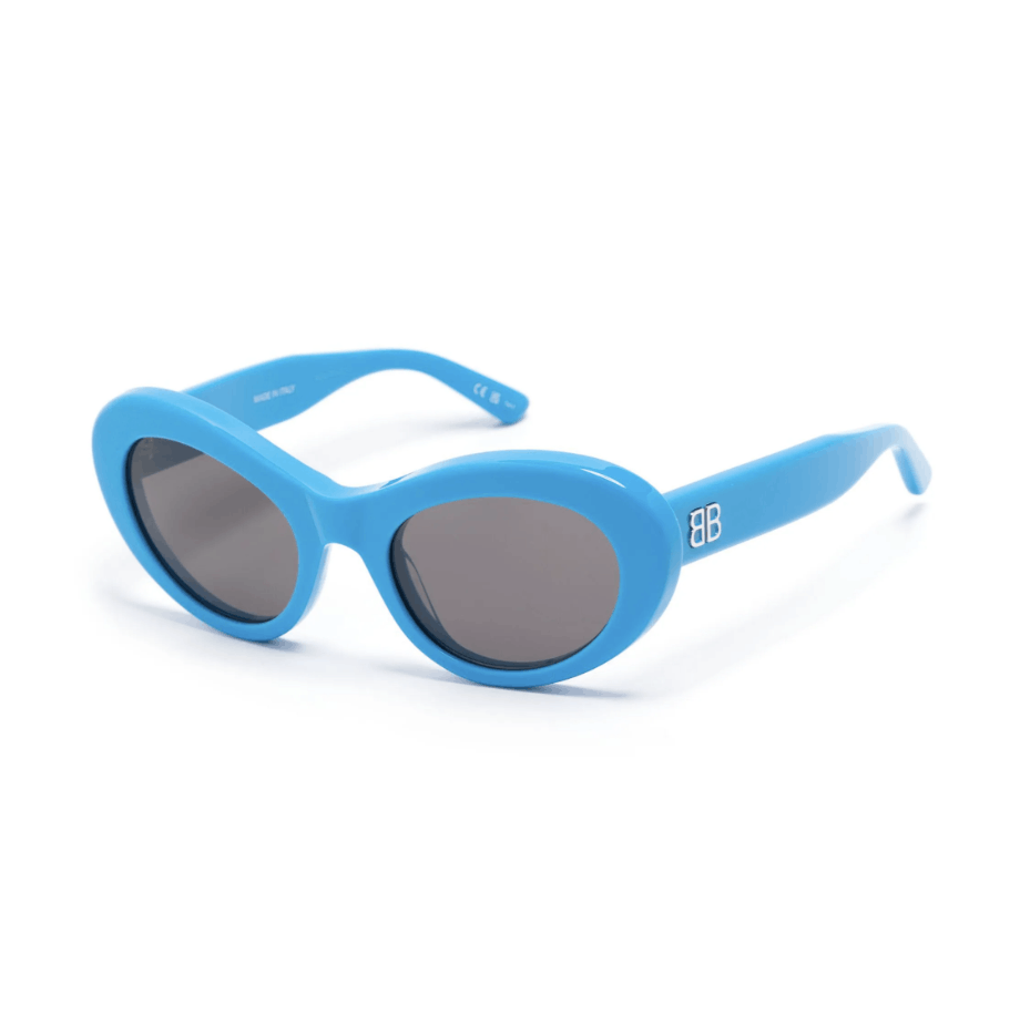 image of New Balenciaga Bb0294S - 006 Cat Eye Sunglasses in Blue, Women's