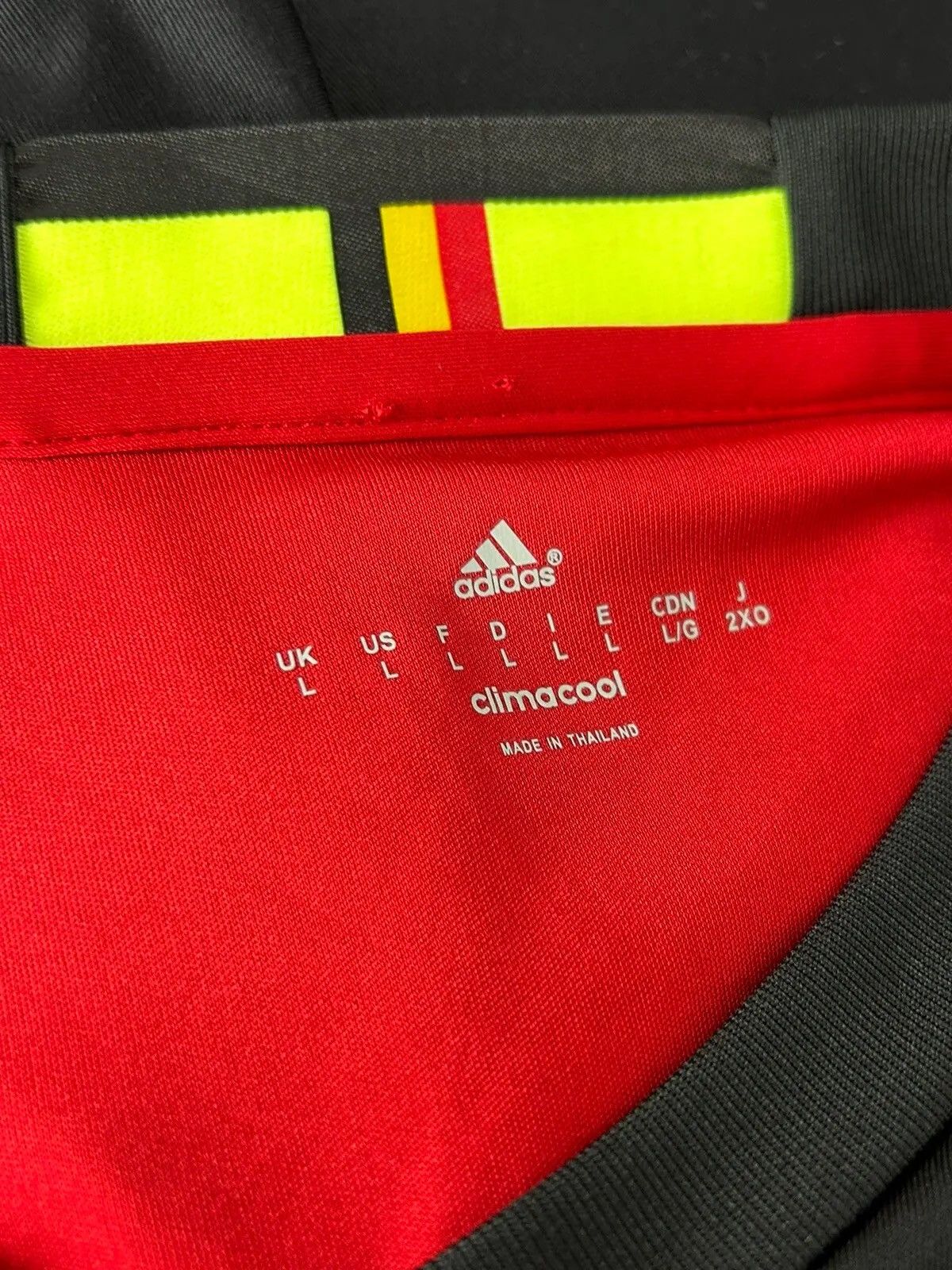 Adidas Adidas Belgium #11 Yannick Carrasco 2016/17 Home Kit Jersey Size US L / EU 52-54 / 3 - 10 Thumbnail