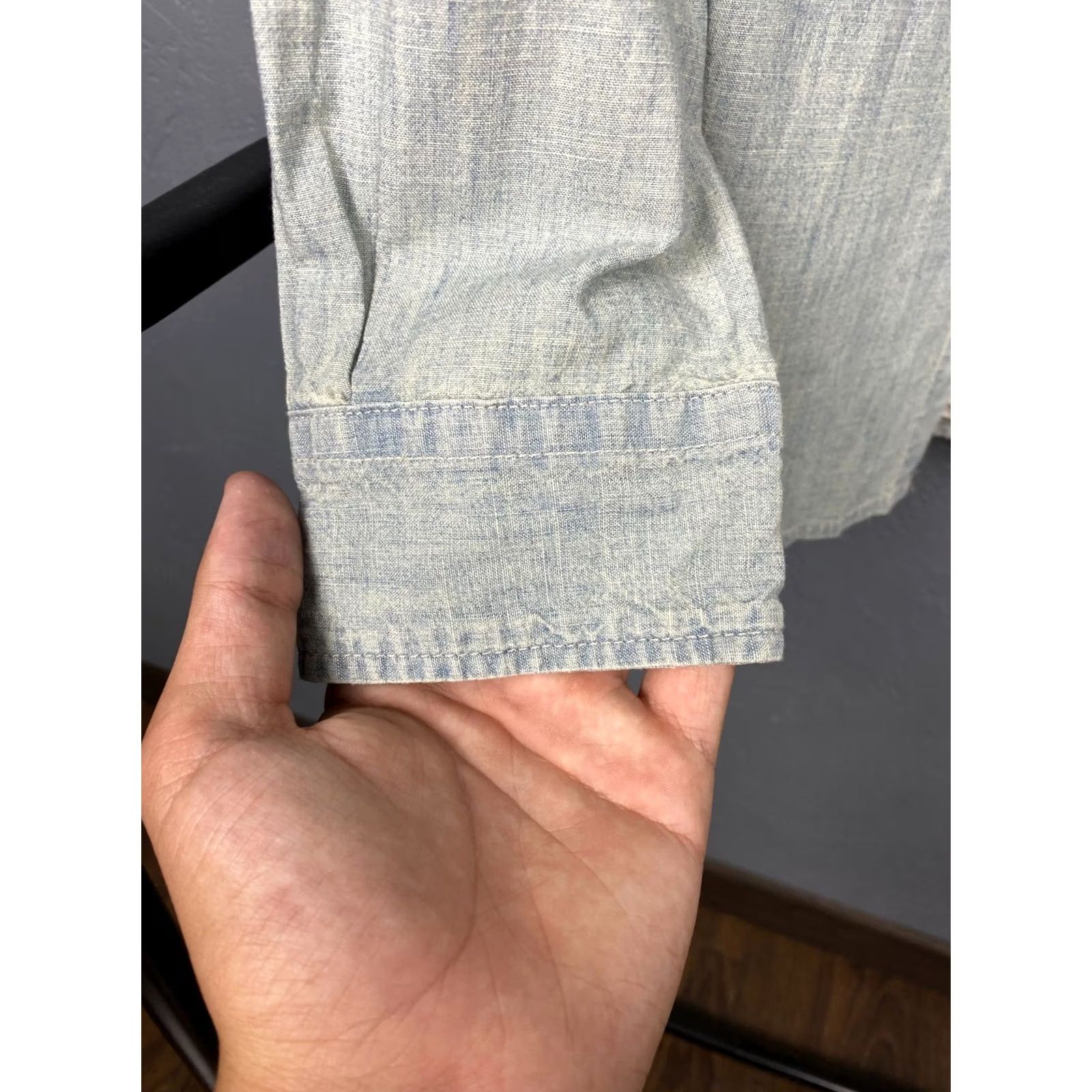 Vintage DENIM & SUPPLY RALPH LAUREN Denim & Supply Ralph Lauren Vintage Mens Shirt M Long Sleeve Button-Up Blue Shirt Mens Size US M / EU 48-50 / 2 - 3 Thumbnail