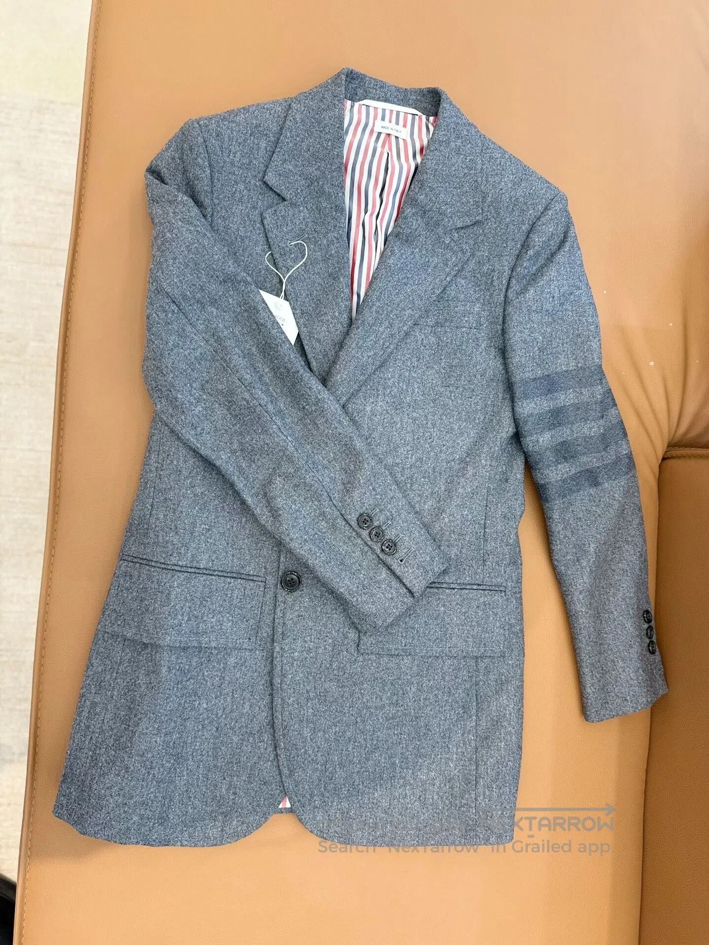 Thom Browne thom browne gray tweed blazer jacket. Size US M / EU 48-50 / 2 - 1 Thumbnail