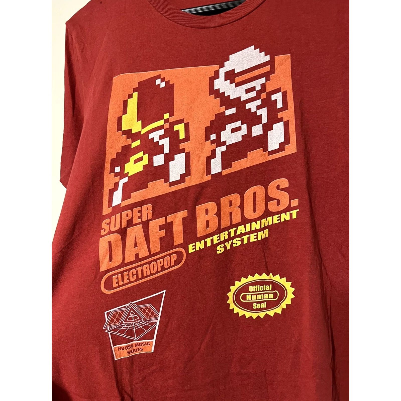 Vintage Daft Punk T Shirt Daft Bros Graphic Tee M Red Alive Era Tour Style Shirt Mens 90s Band Music Punk Canvas Cotton Short Sleeve Crew Neck Size US M / EU 48-50 / 2 - 2 Thumbnail