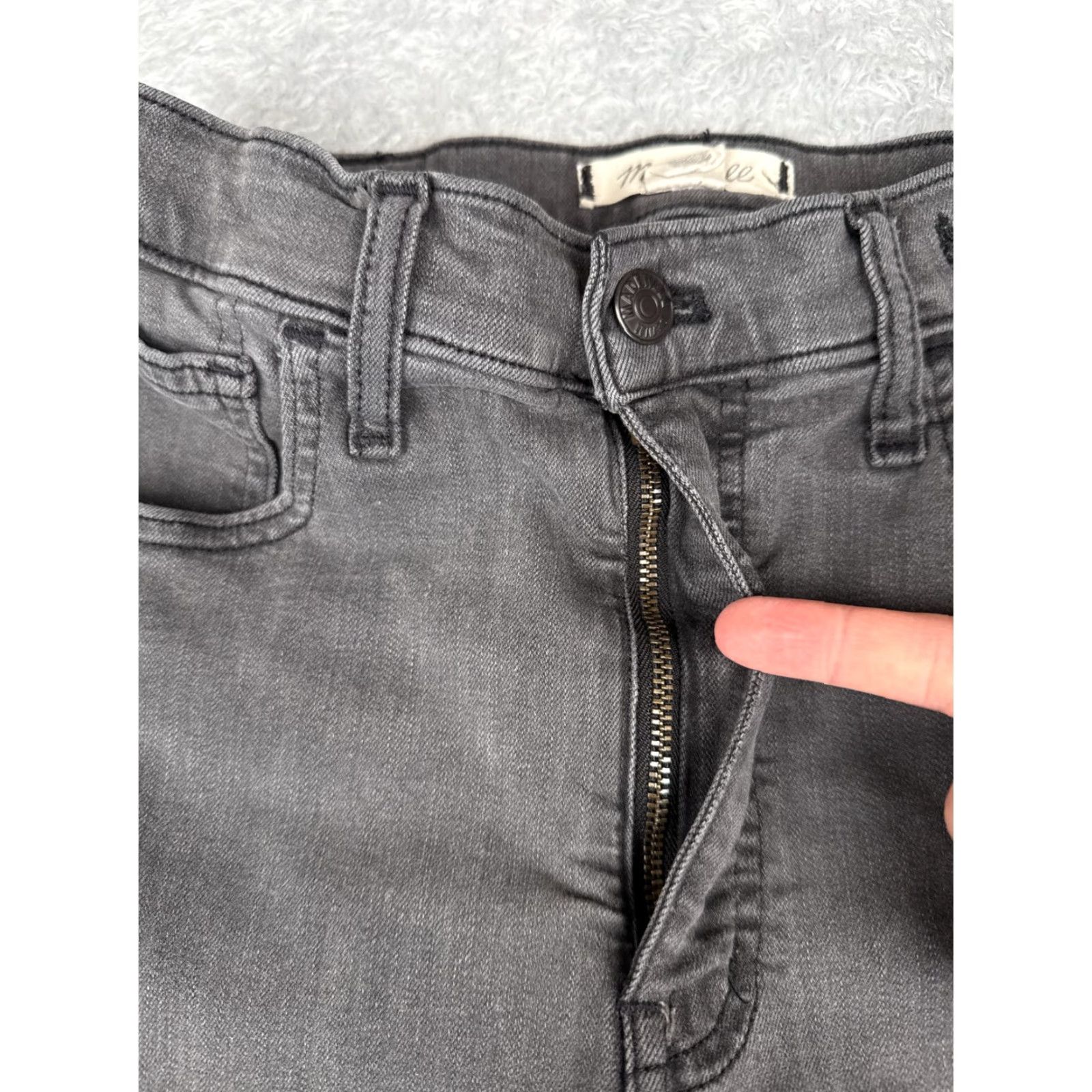 Madewell Madewell Jeans Women Black 26x27 10" High Rise Skinny Denim Cotton Blend 26 27 Size 26" / US 2 / IT 38 - 5 Thumbnail