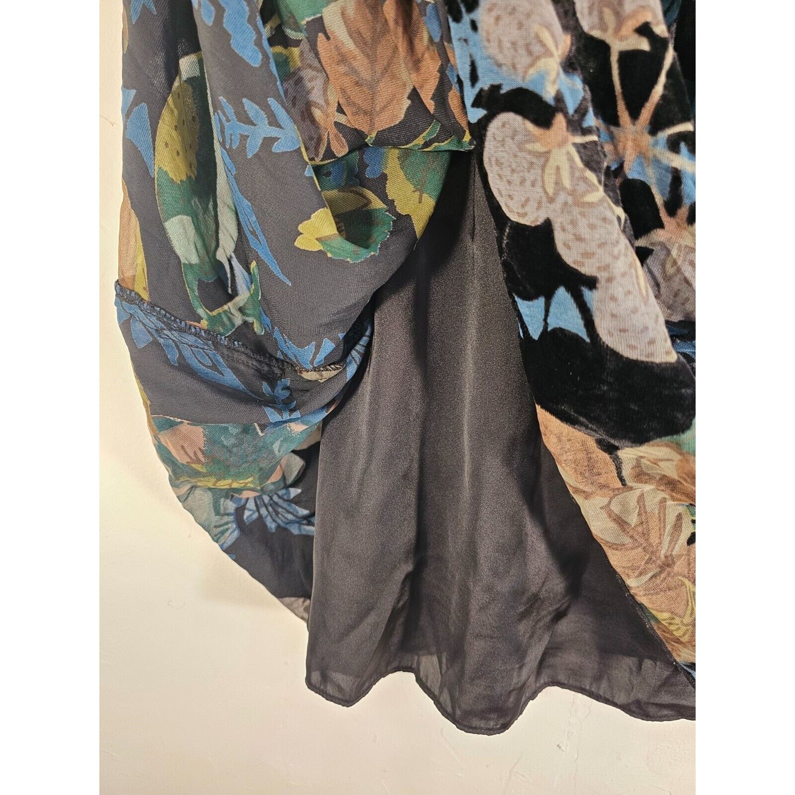 Other Chelsea and Violet Womens Dark Floral Dress Gothic Vintage Size XS / US 0-2 / IT 36-38 - 7 Thumbnail