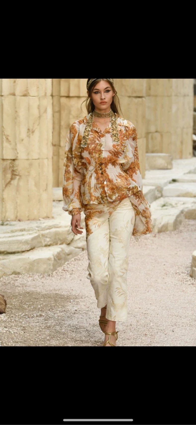 Chanel Chanel 18C Greek series gold silk shirt 2504-Nextarrow Size XS / US 0-2 / IT 36-38 - 6 Thumbnail