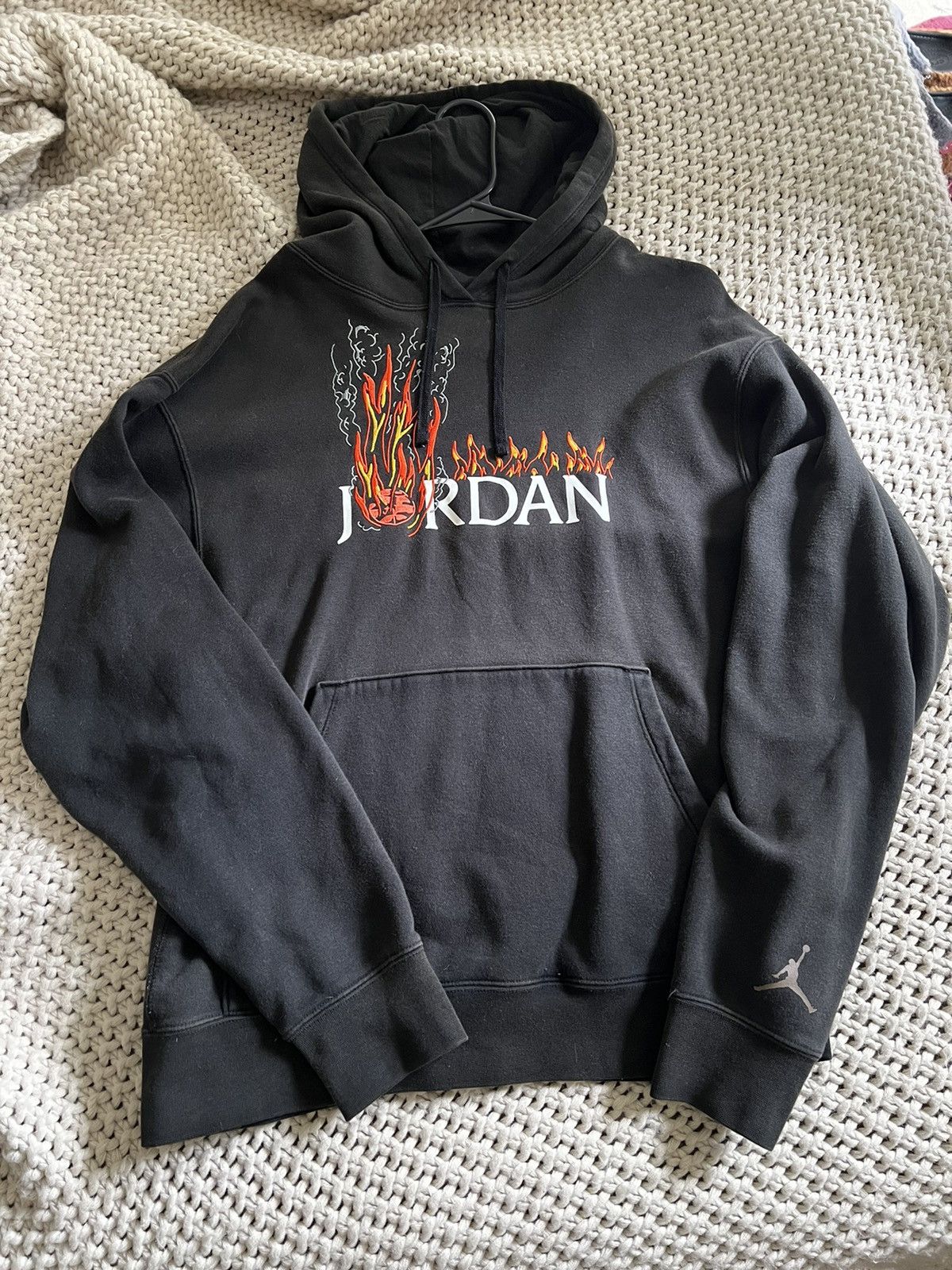 Jordan flame hoodie sale