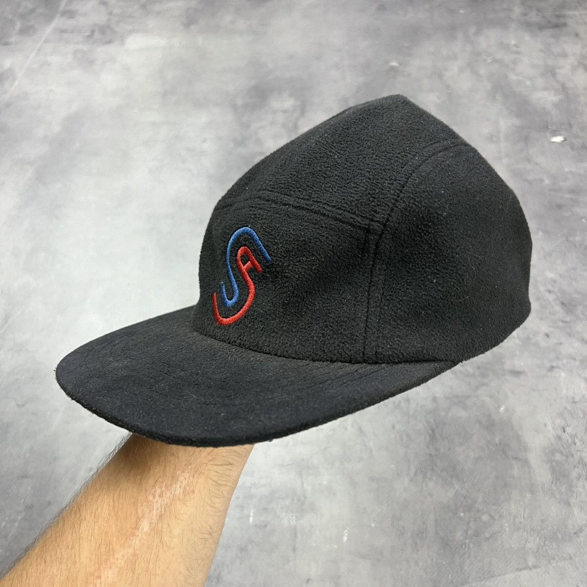 Stussy Rare! Stussy Fleece 5 Panel Logo Supreme Cap Size ONE SIZE - 3 Thumbnail