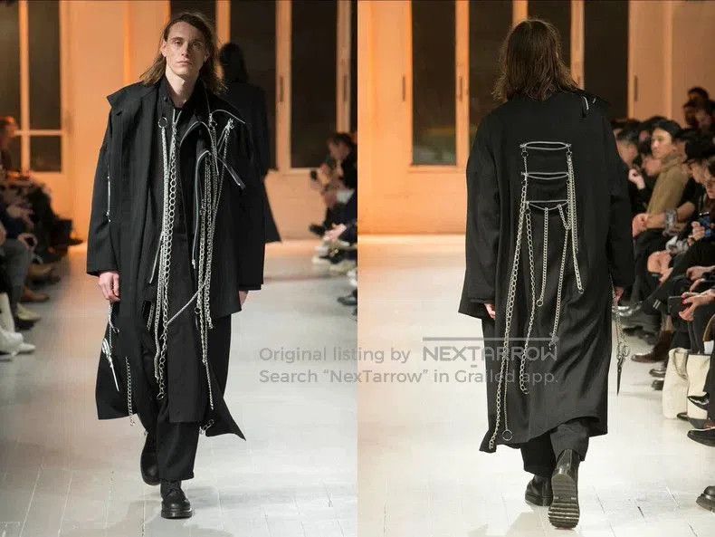 Yohji Yamamoto Yohji Yamamoto 20AW Chain Zip Coat. Size US S / EU 44-46 / 1 - 7 Thumbnail
