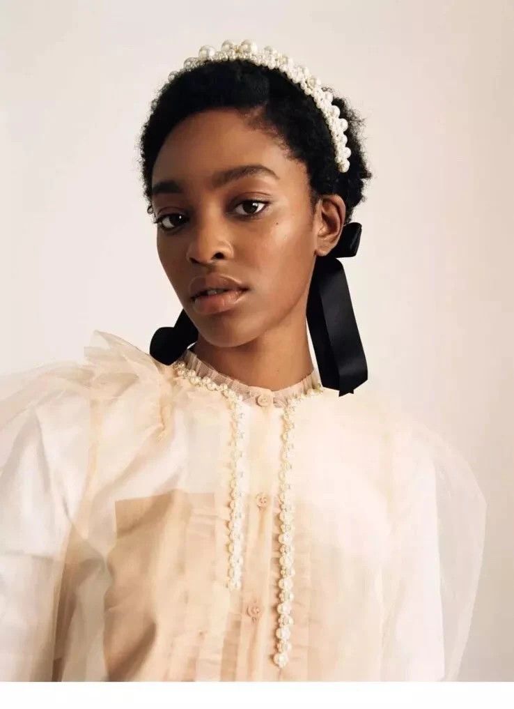 H&M Simone Rocha x H&M Mesh Beige Blouse Size S / US 4 / IT 40 - 1 Thumbnail