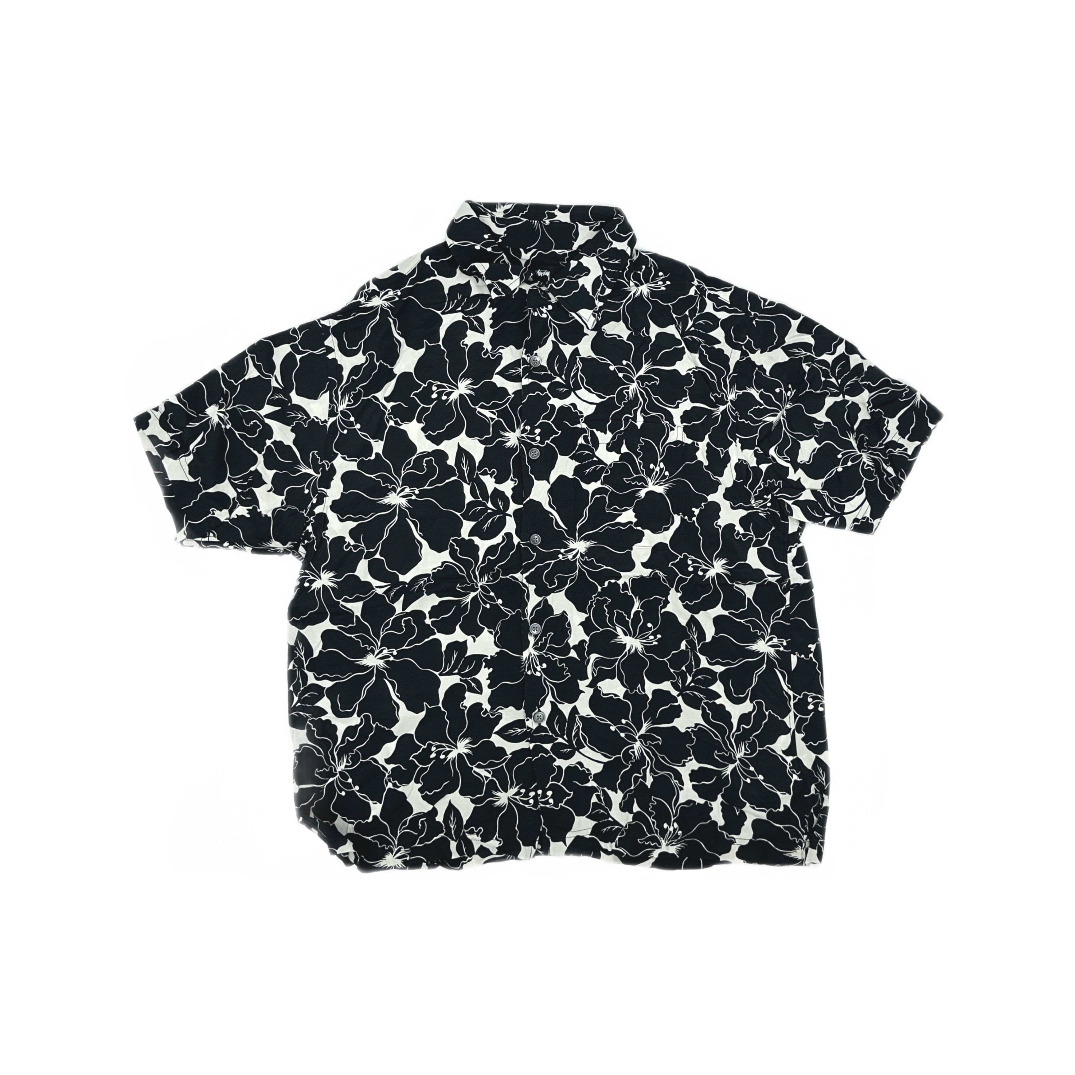 Stussy STUSSY HAND DRAWN DOT SHIRT BLACK SIZE MEDIUM PREOWNED