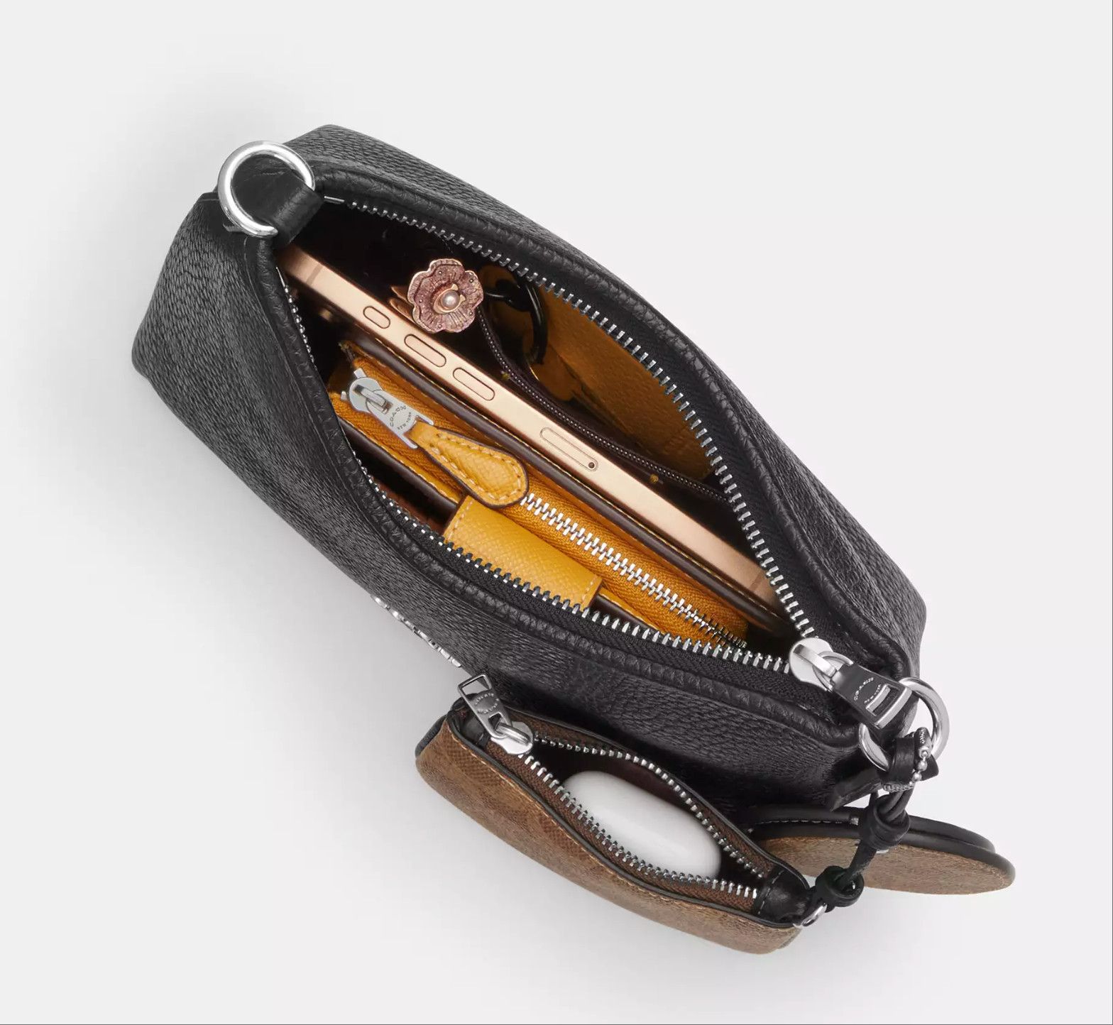 Coach Laurel Small Shoulder Bag With Mirror Charm And Pouch CBI06 Size ONE SIZE - 8 Thumbnail
