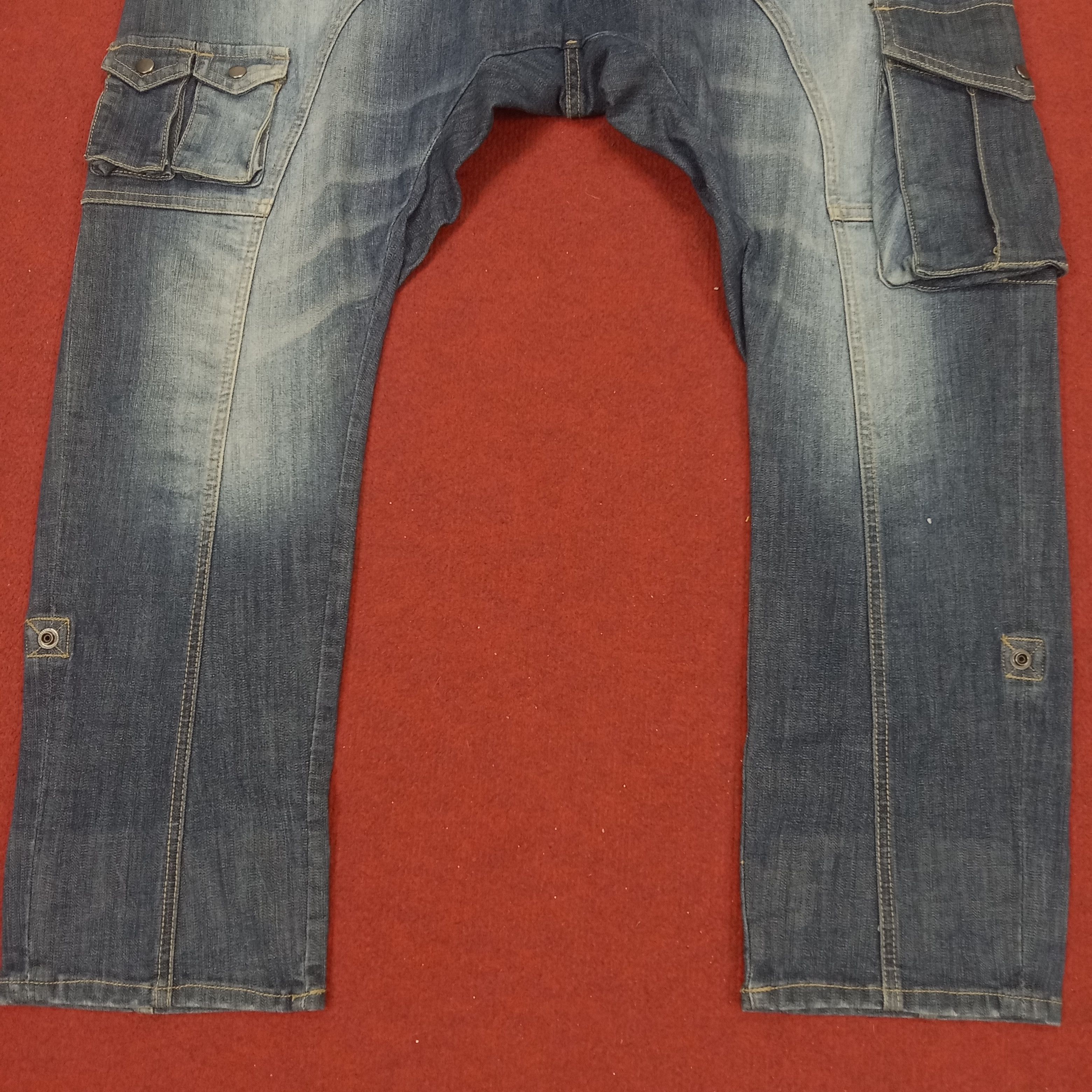 Japanese Brand × PPFM × Vintage PPFM Japanese Brand Rare Cargo Fashion Style Jeans Size US 31 - 3 Thumbnail